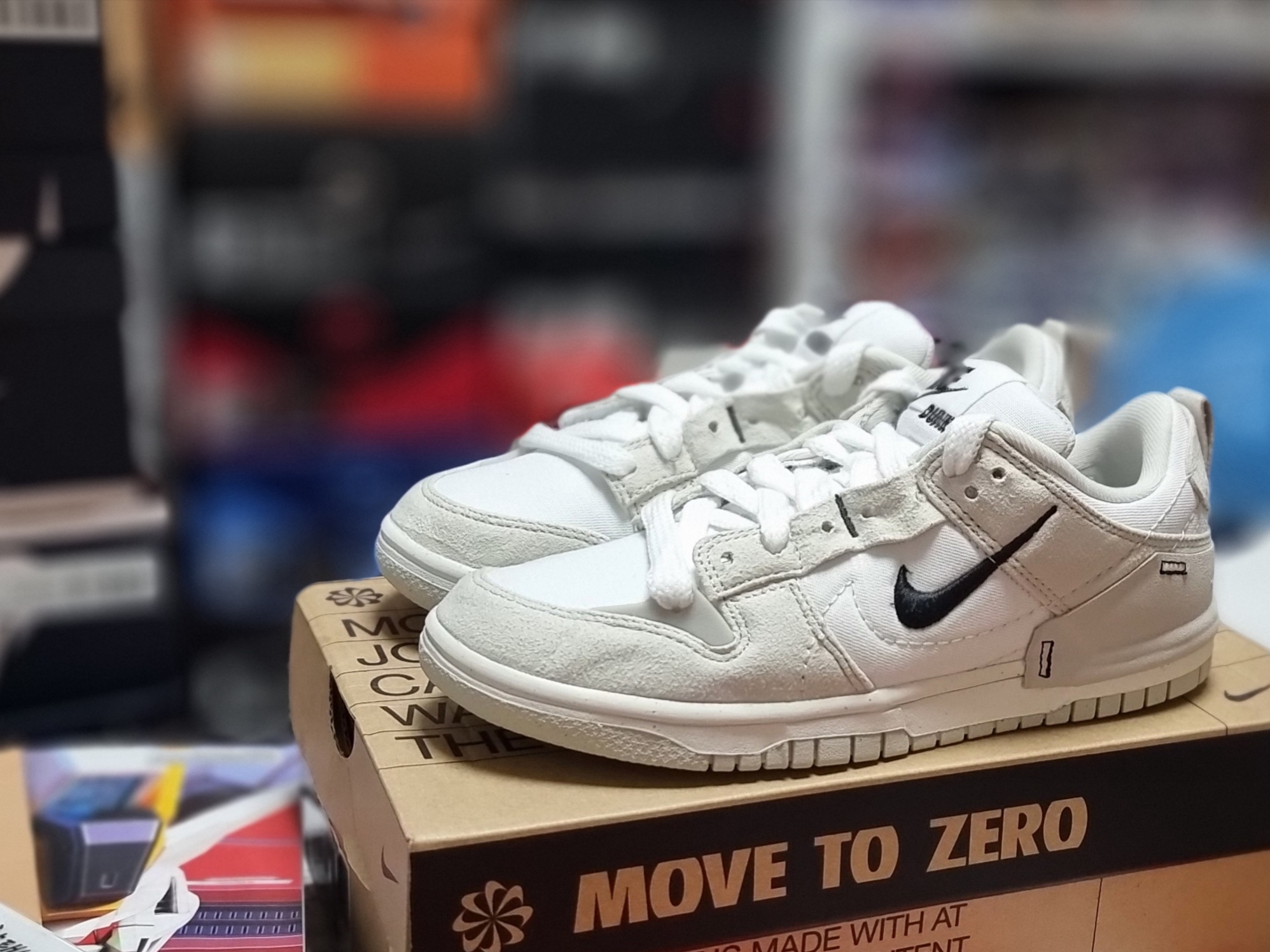 (W) Nike Dunk Low Disrupt 2 White Light Bone 착용 스타일