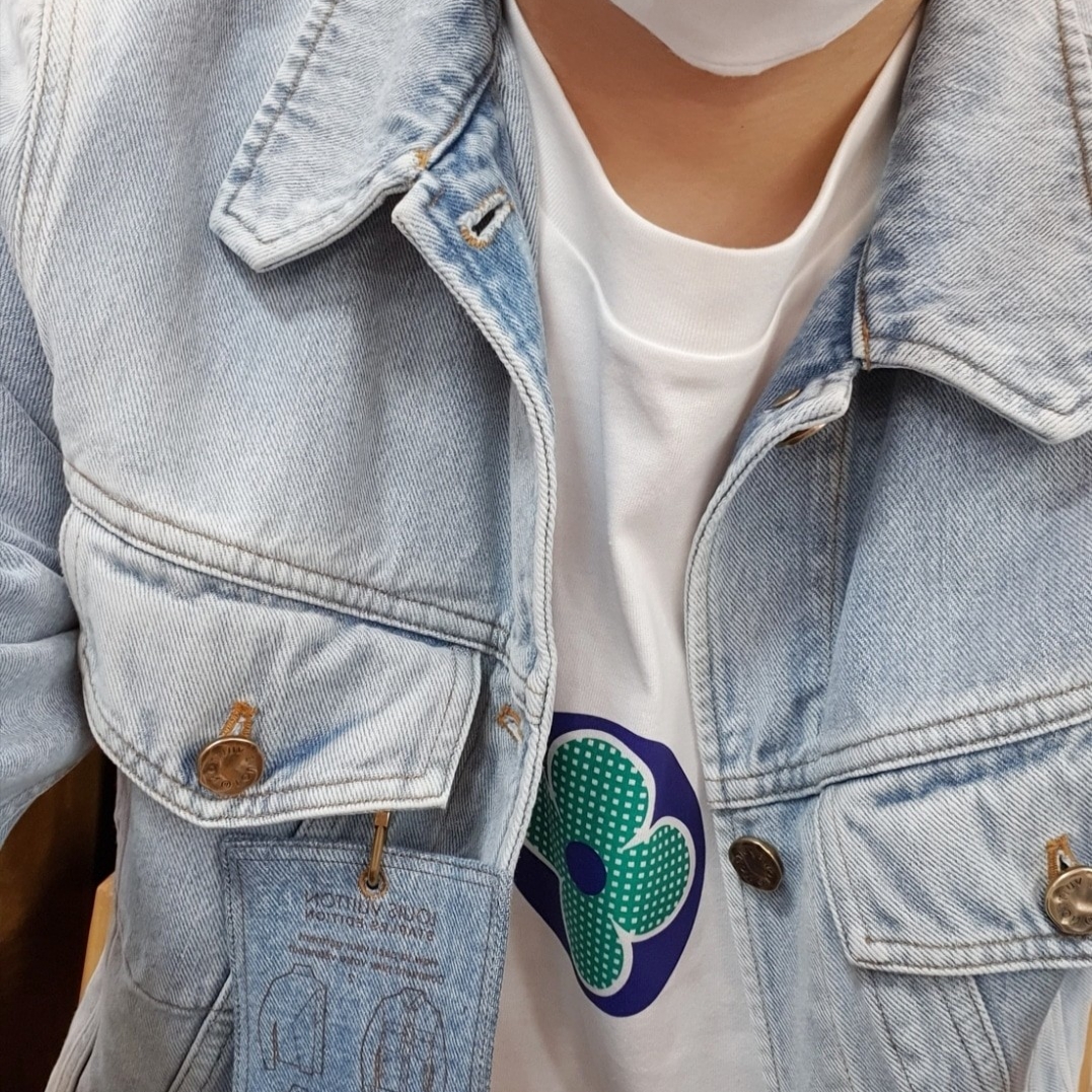 Louis Vuitton Classic Denim Jacket Indigo 착용 스타일 - 1