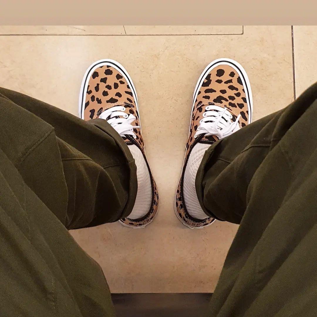 Vans Vault x Wacko Maria OG Authentic LX Leopard Brown 착용 스타일
