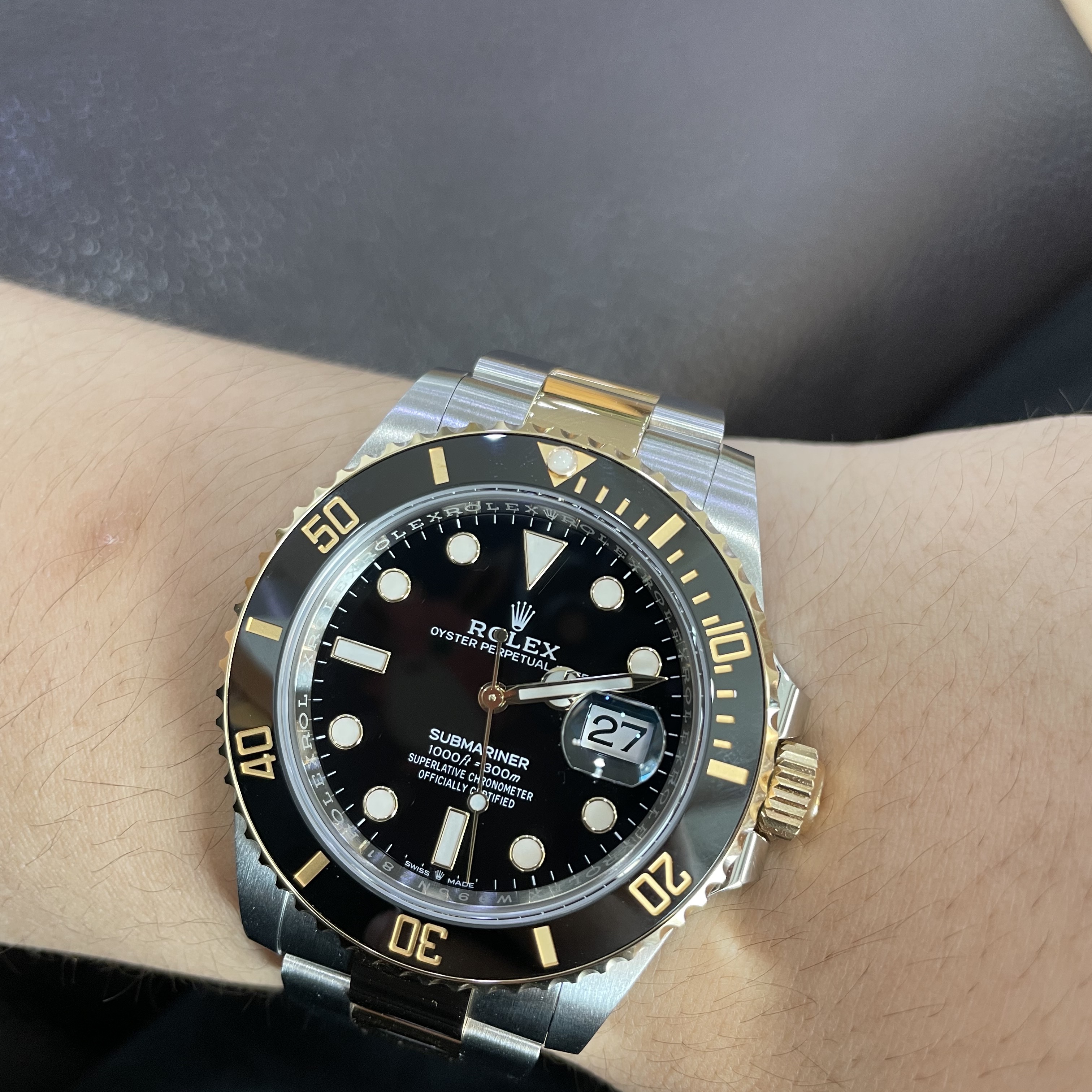 Rolex Submariner Date 41mm 126613LN Black Oyster 착용 스타일 - 3