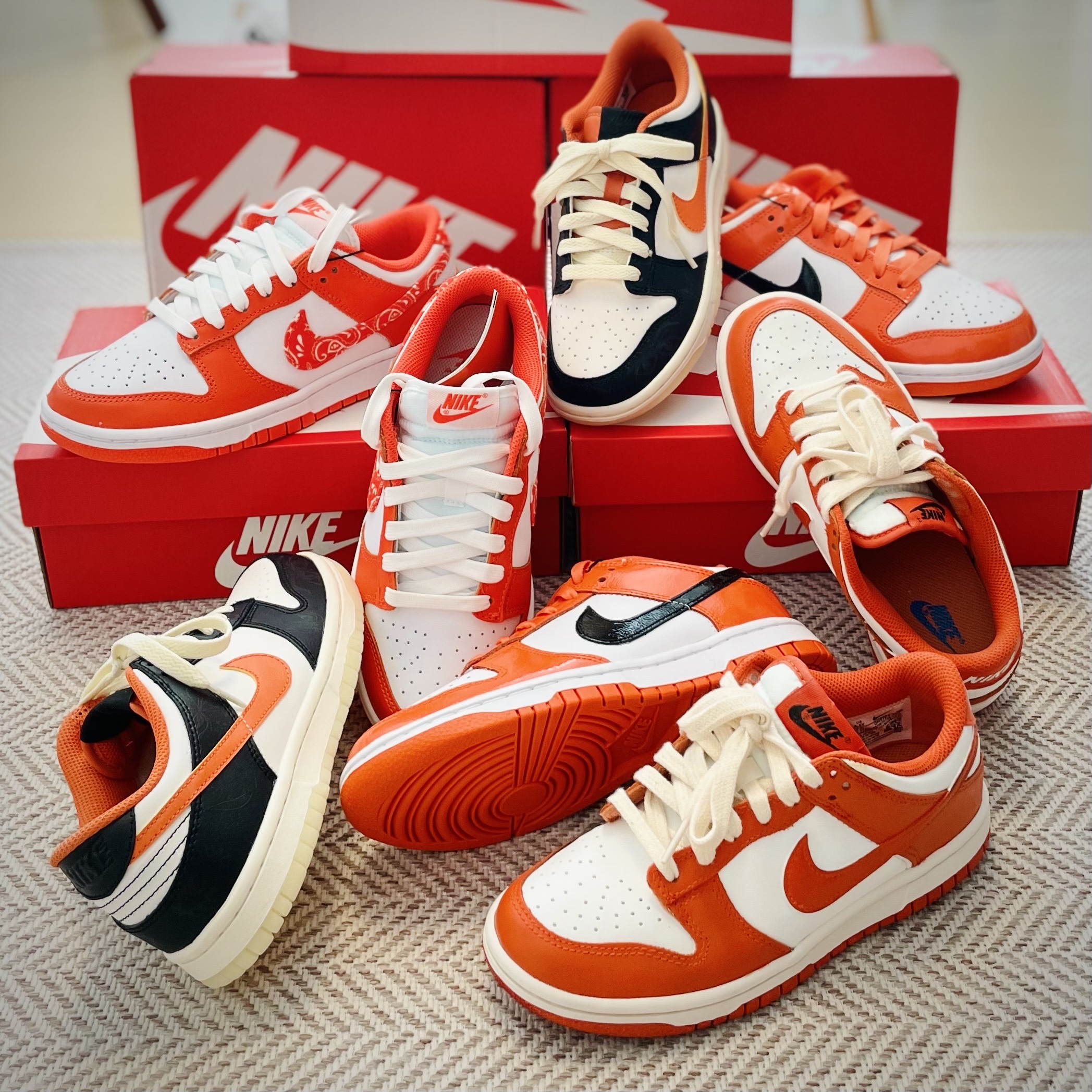 Nike Dunk Low SP Syracuse 2020, (GS) Nike Dunk Low PRM Halloween 착용 스타일