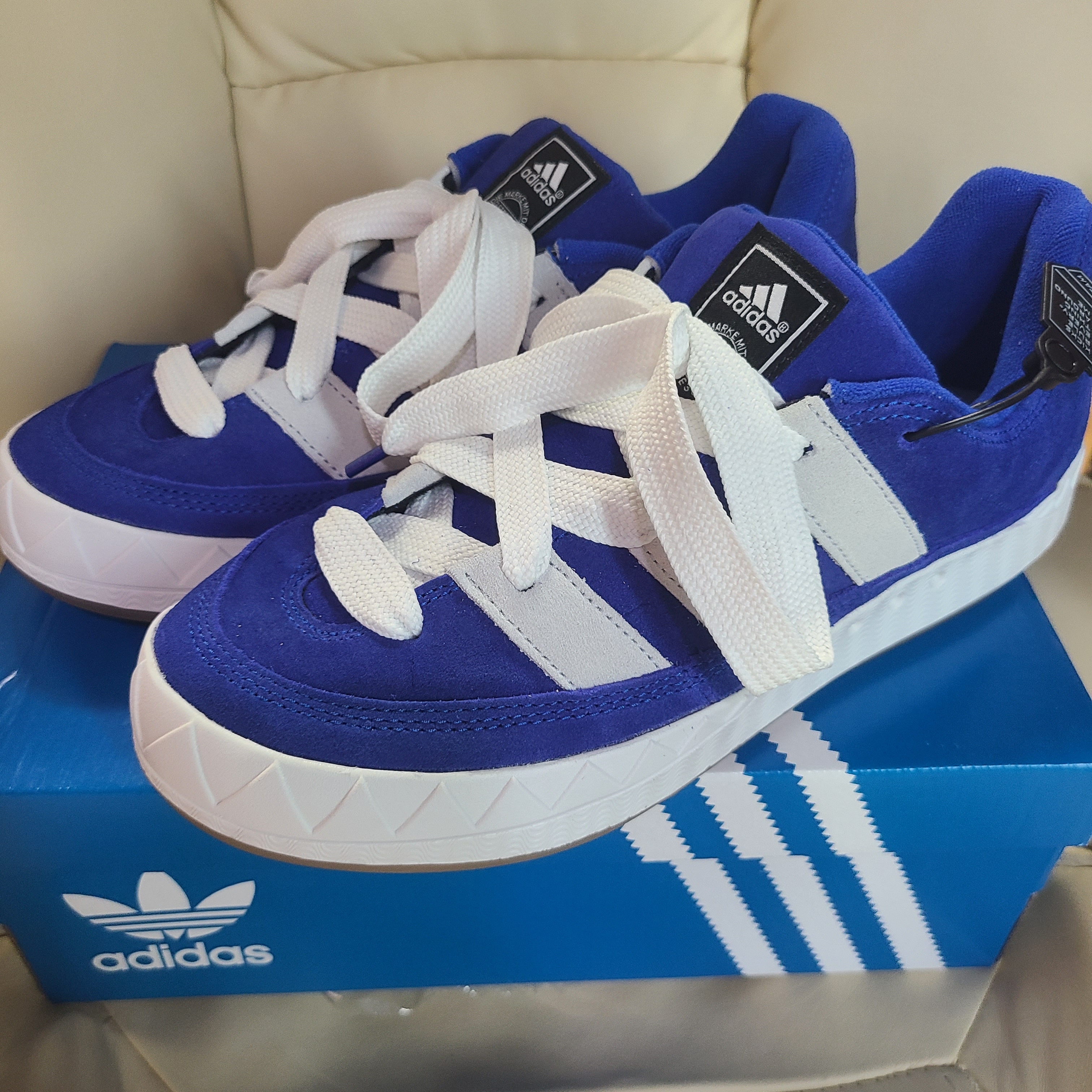 Adidas x Atmos Adimatic Blue 착용 스타일 - 2