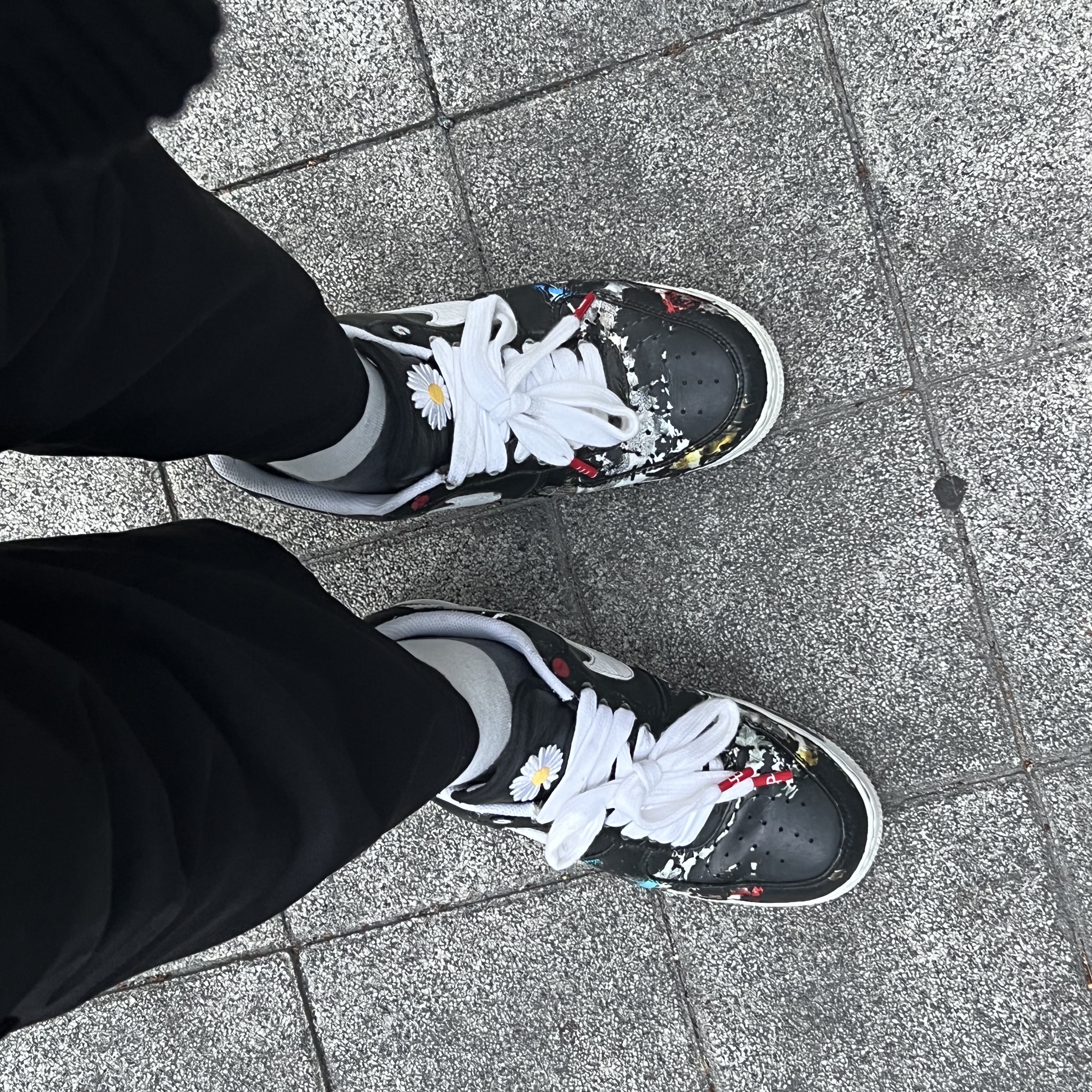 Nike x Peaceminusone Air Force 1 Low Para-Noise 착용 스타일