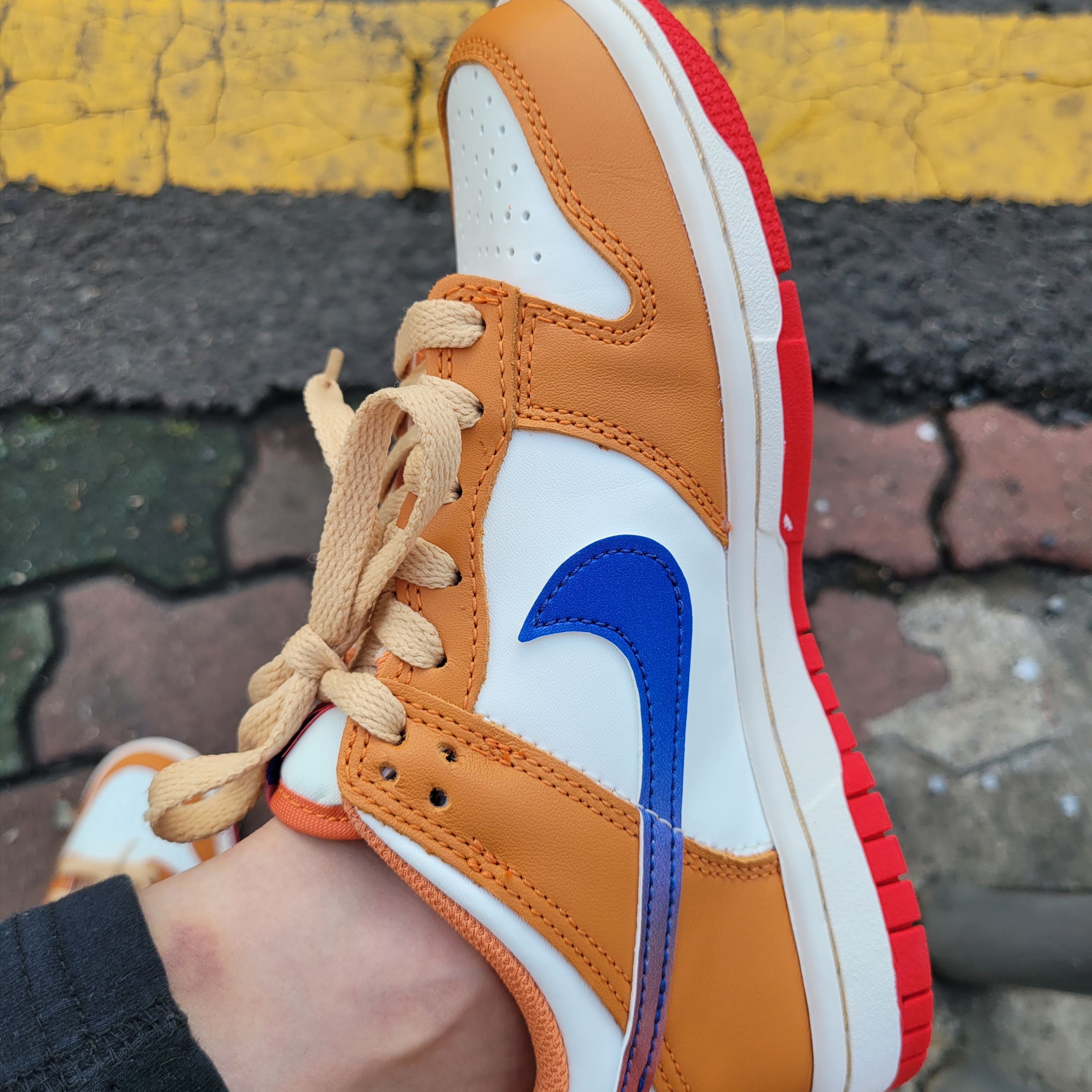(GS) Nike Dunk Low Hot Curry and Game Royal 착용 스타일