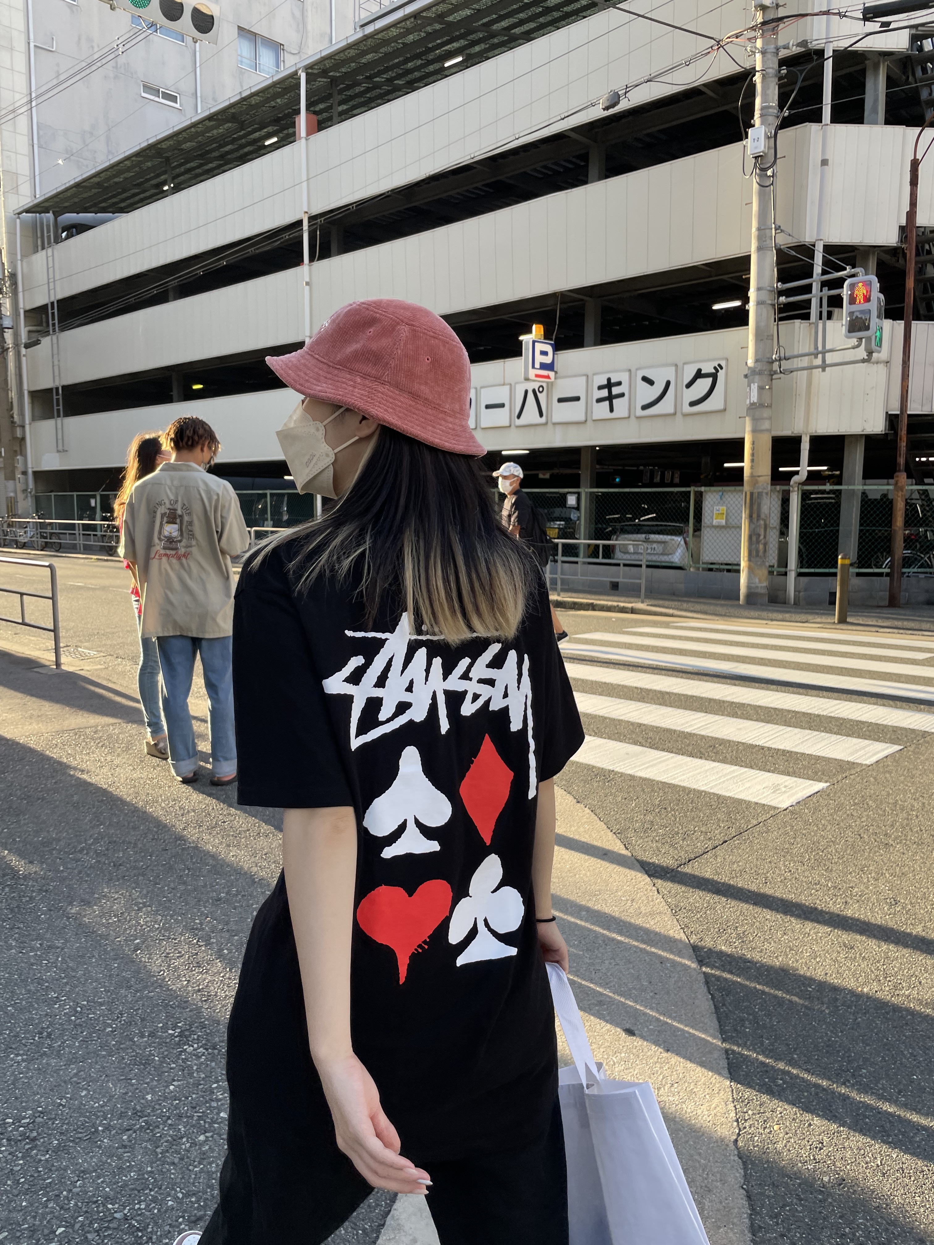 (W) Jordan 1 Mid SE Light Mulberry 착용 스타일 - 5