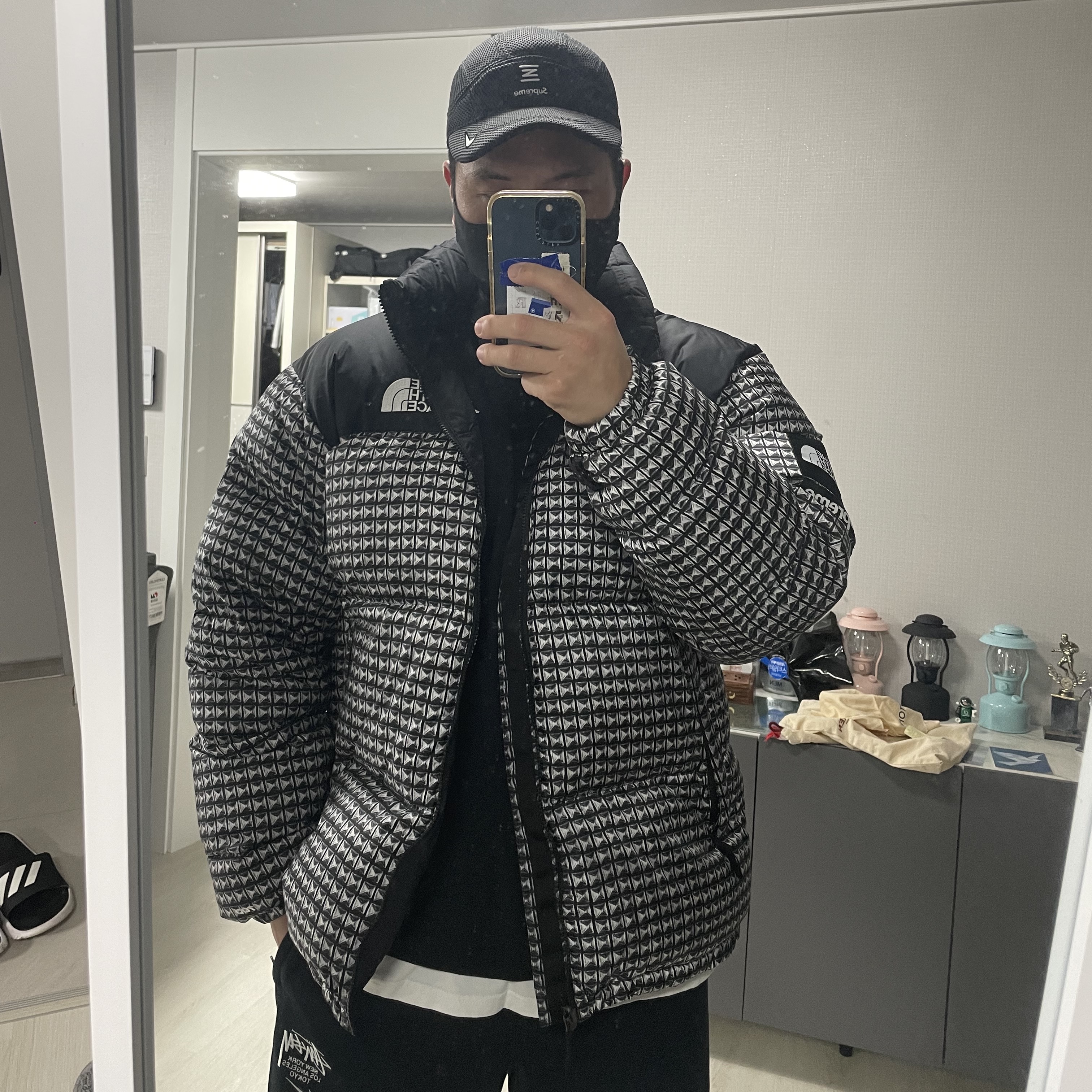Supreme x The North Face Summit Series Rescue Baltoro Jacket Black - 22SS, Nike x Stussy NRG ZR Fleece Pants Black - US/EU 착용 스타일 - 5