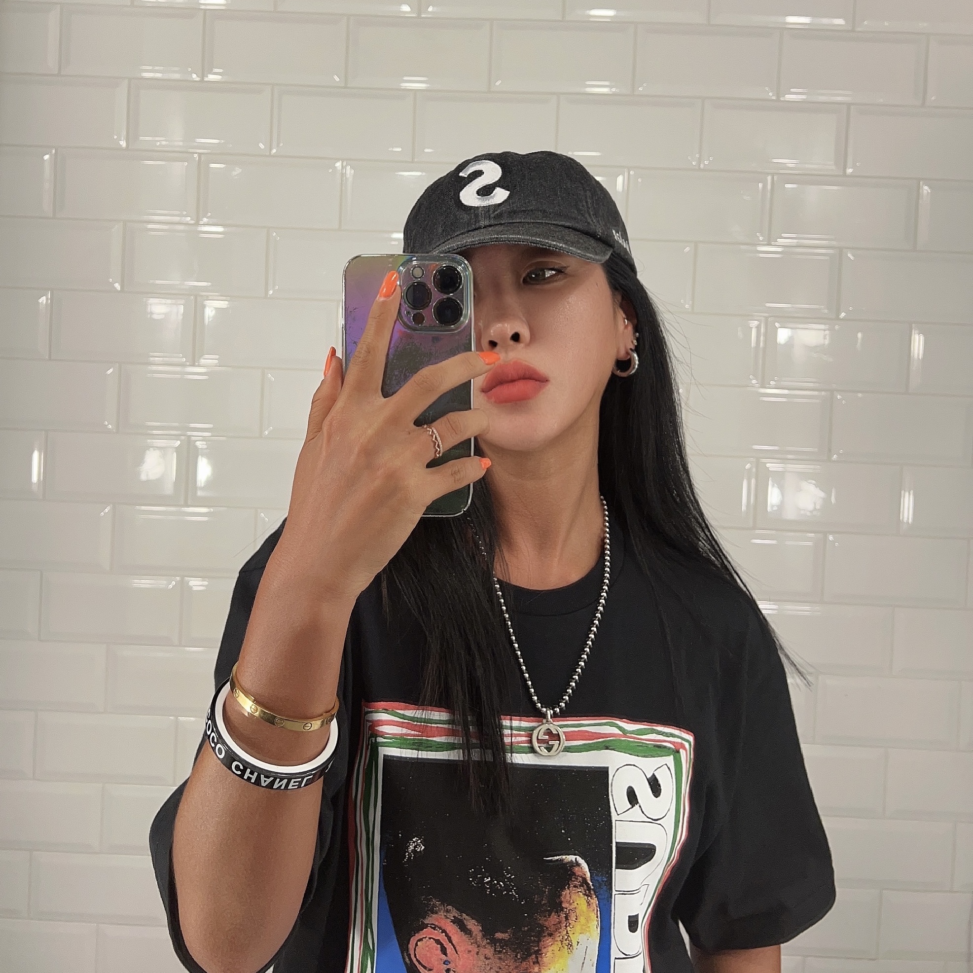 Supreme Kevlar Denim S Logo 6-Panel Black - 22SS 착용 스타일