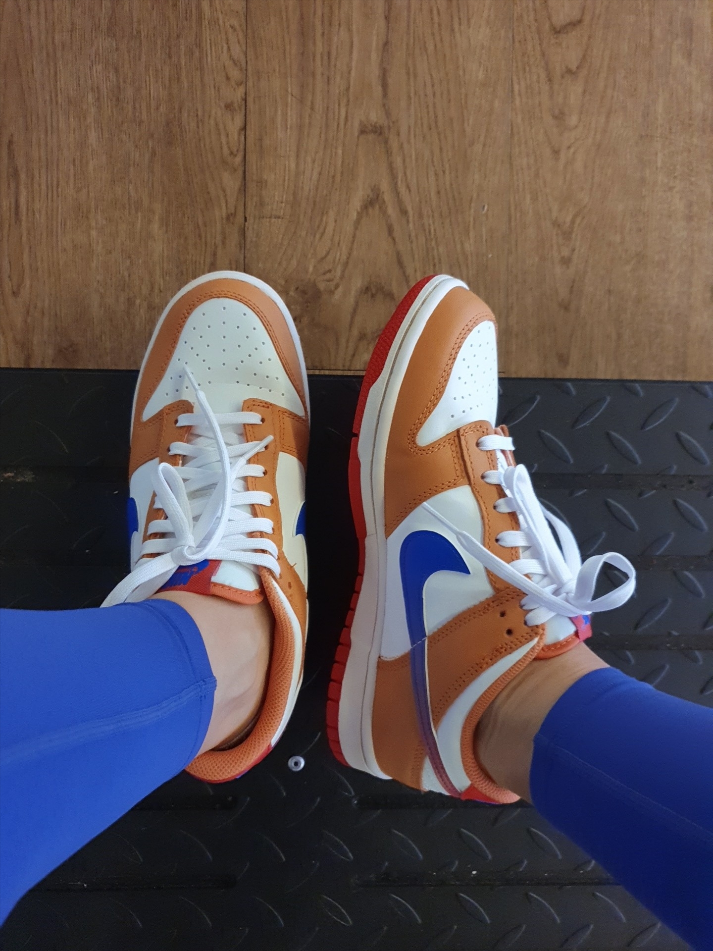 (GS) Nike Dunk Low Hot Curry and Game Royal 착용 스타일 - 2
