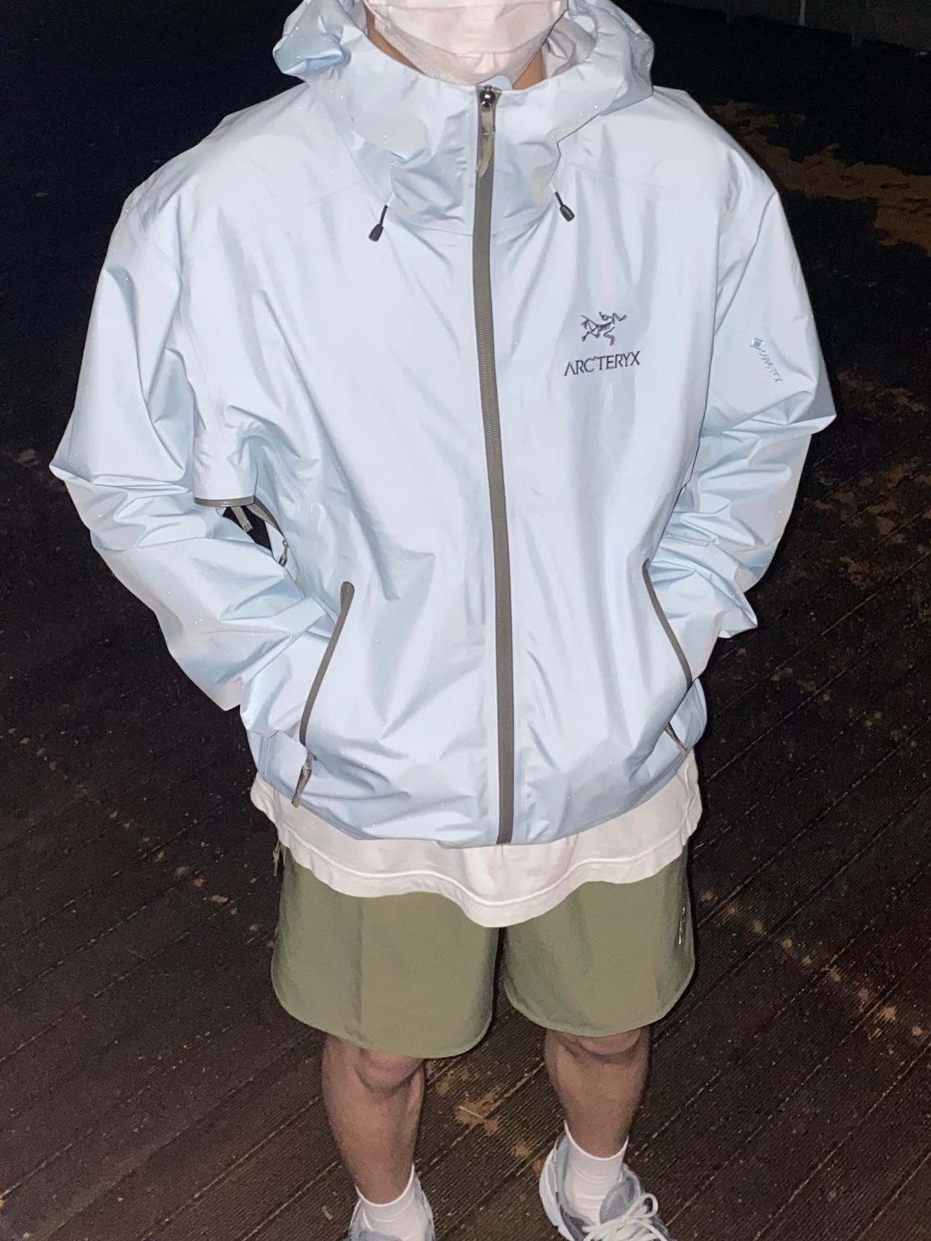 Arc'teryx Beta LT Jacket Ether 착용 스타일