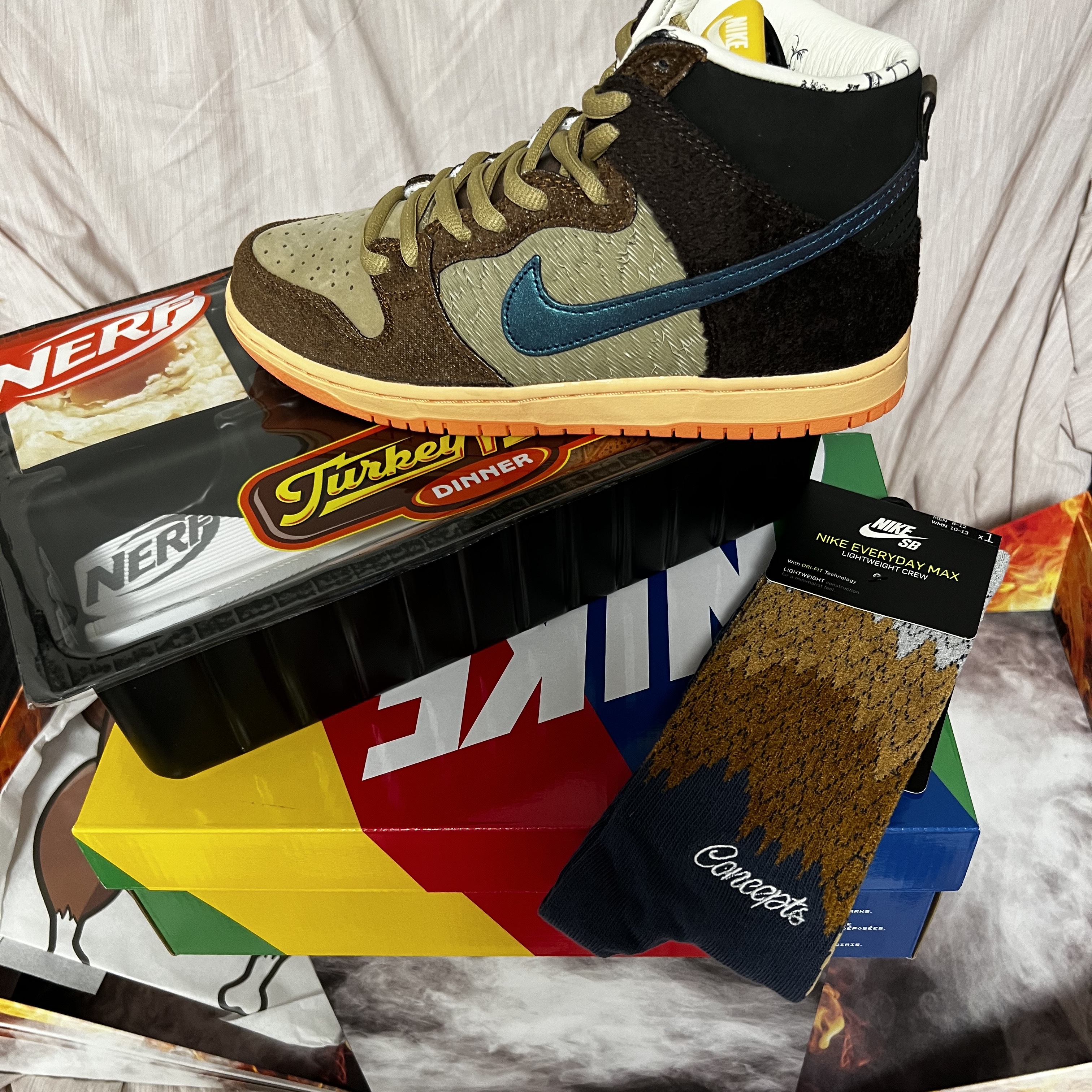 Nike x Concepts SB Dunk High Pro Mallard (Special Box), Nike x Concepts SB Dunk High Pro Mallard 착용 스타일 - 1