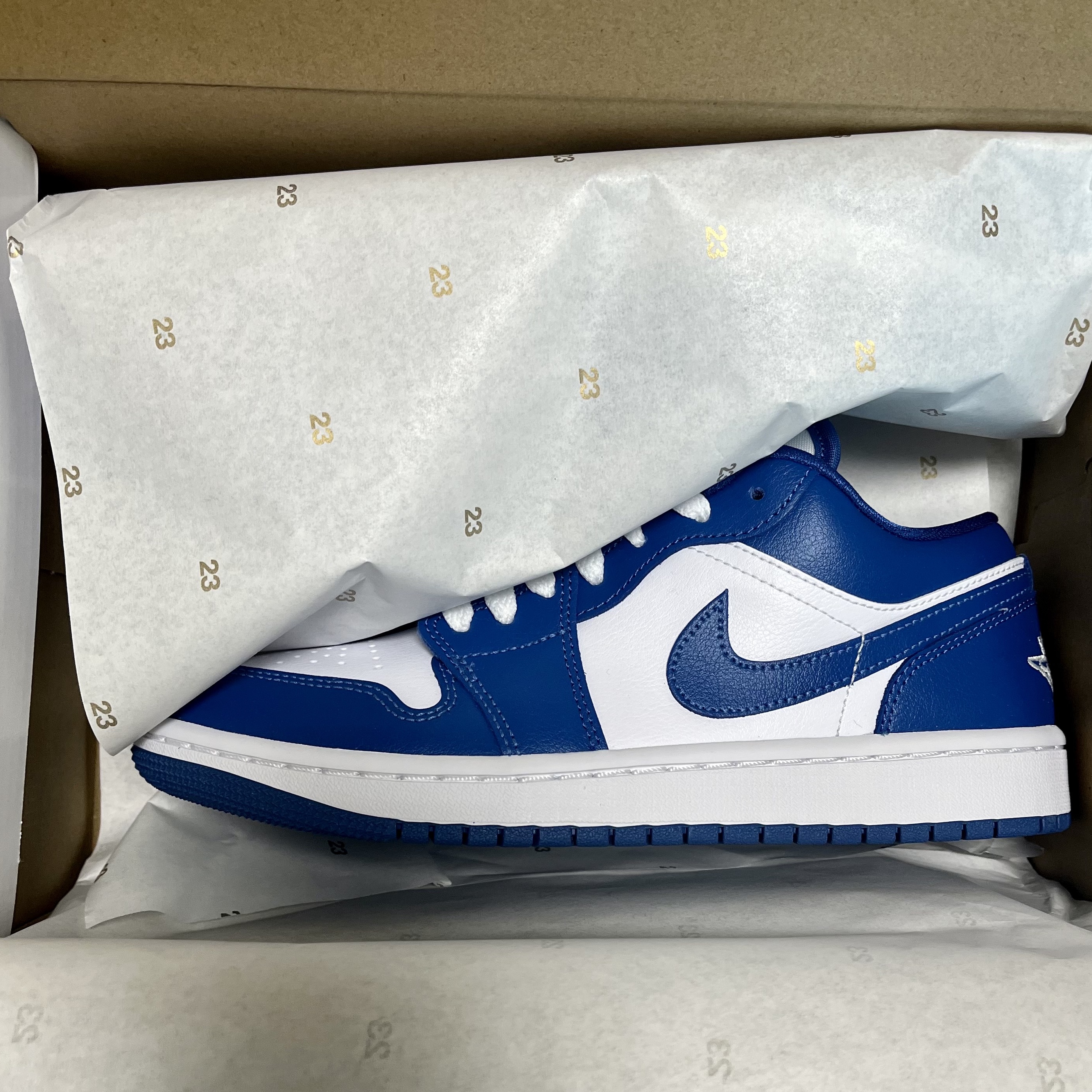 (W) Jordan 1 Low White Dark Marina Blue 착용 스타일