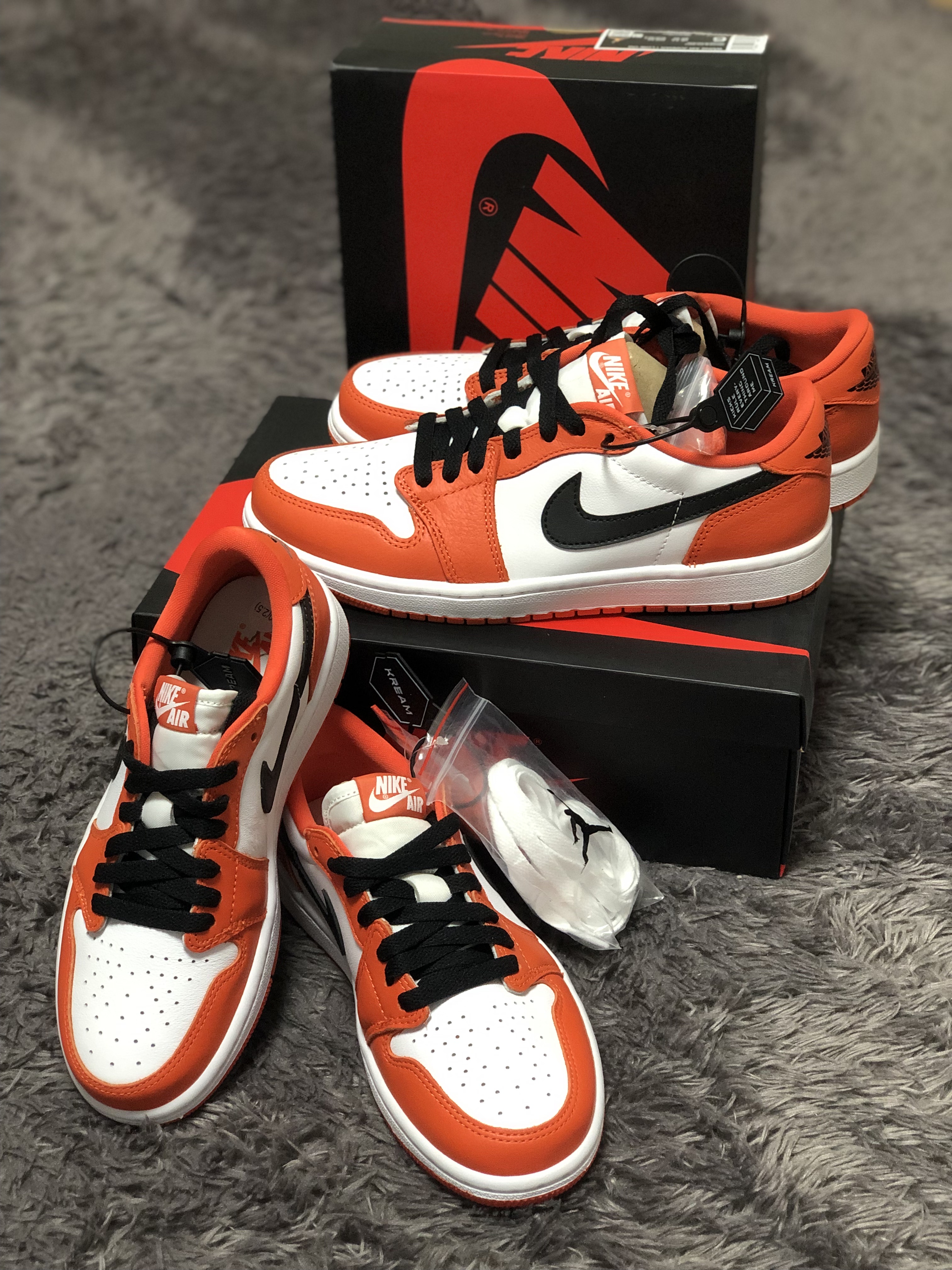 Jordan 1 Low OG Starfish, (W) Jordan 1 Low OG Starfish 착용 스타일