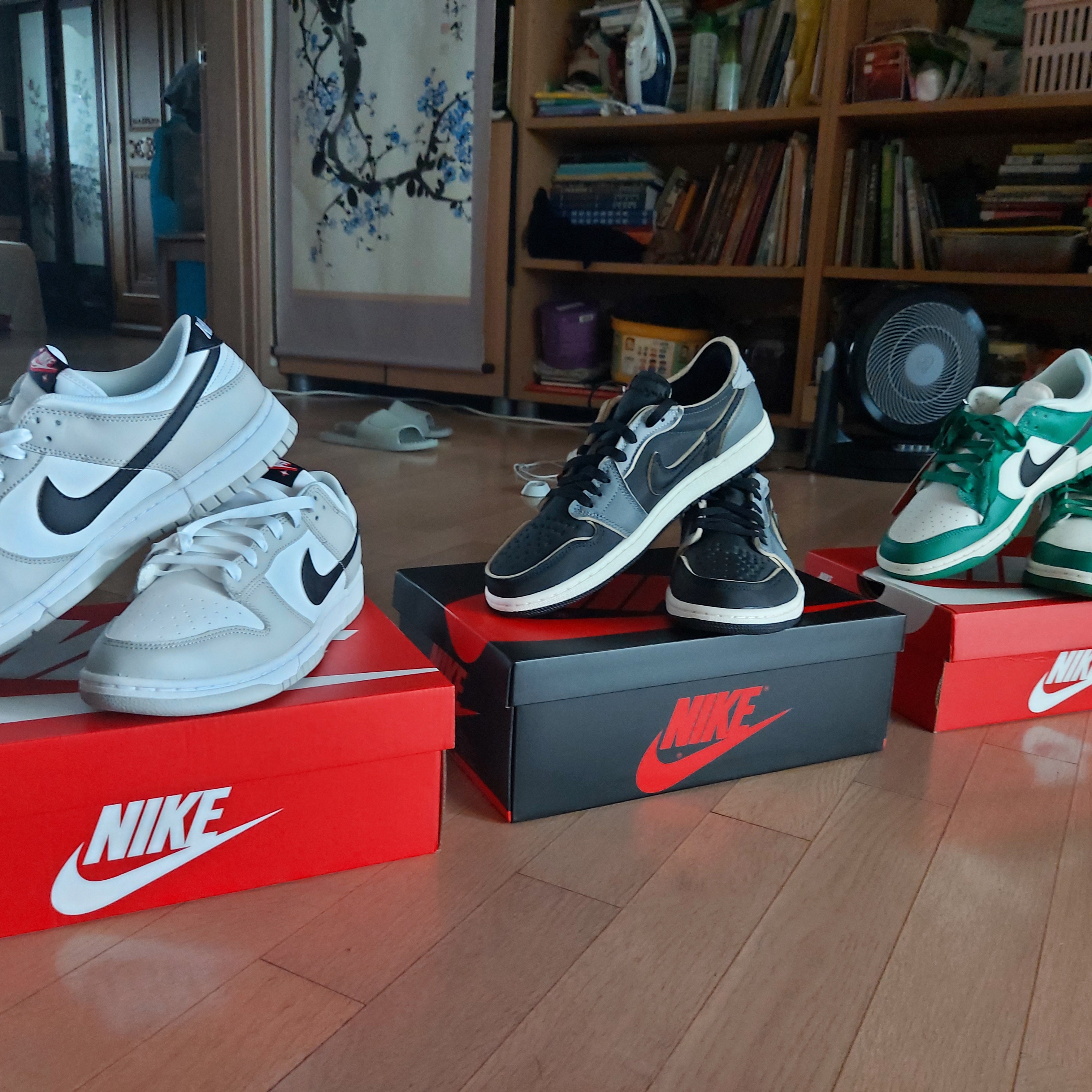 Nike Dunk Low Retro SE Jackpot Grey Fog, Nike Dunk Low Retro SE Jackpot Malachite 착용 스타일 - 3