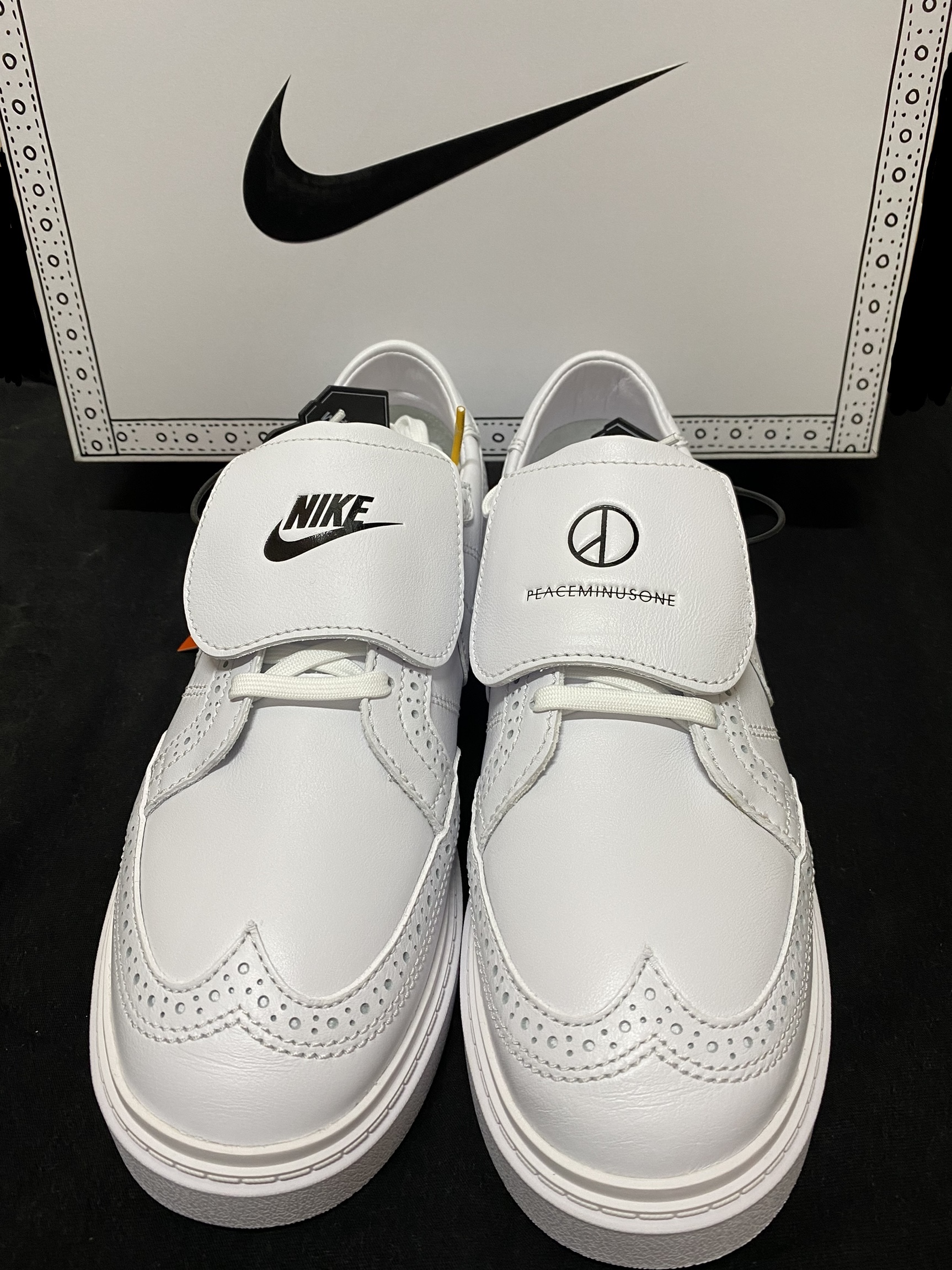 Nike x Peaceminusone Kwondo1 White 착용 스타일 - 3