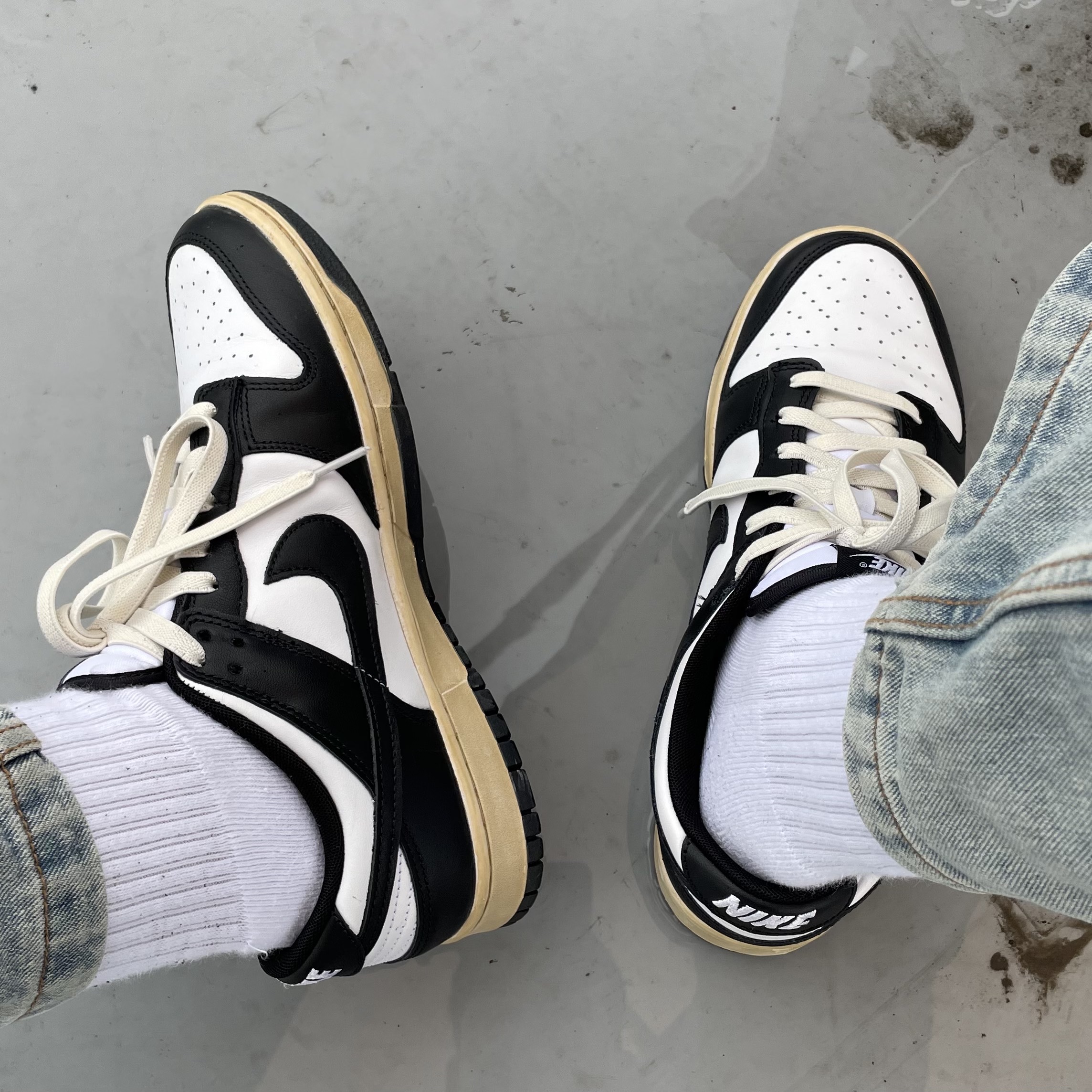 Nike Dunk Low Retro Black 착용 스타일