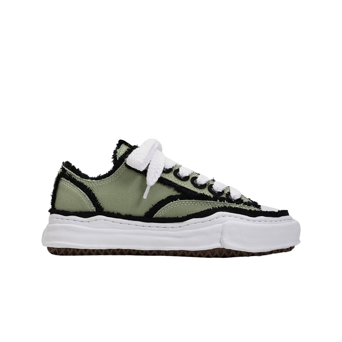 메종 미하라 야스히로 피터슨 OG 솔 OH 캔버스 로우탑 스니커즈 카키(Maison Mihara Yasuhiro Peterson OG Sole OH Canvas Low-top Sneakers Khaki) - 1