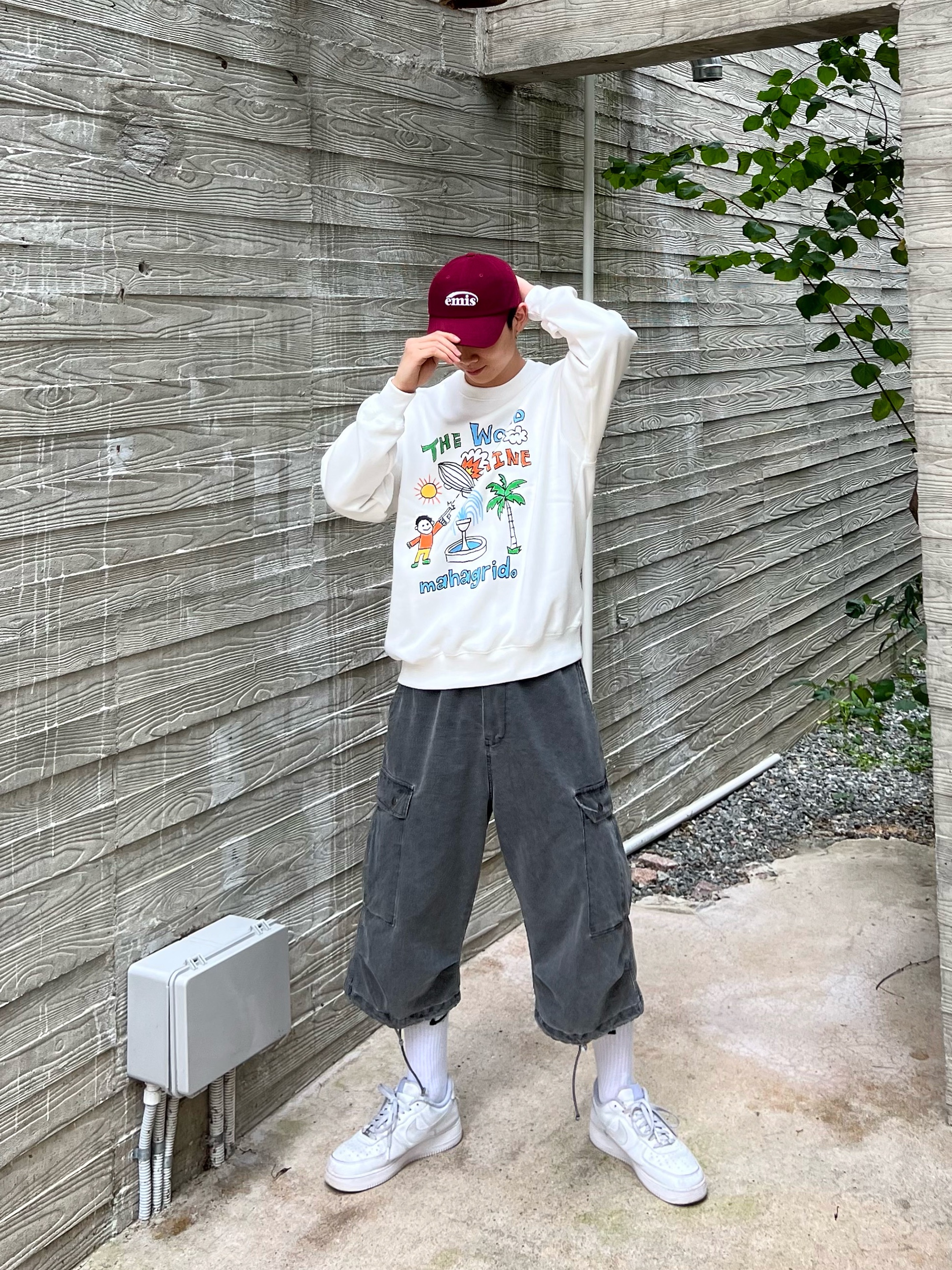 Nike Air Force 1 '07 Low White 착용 스타일