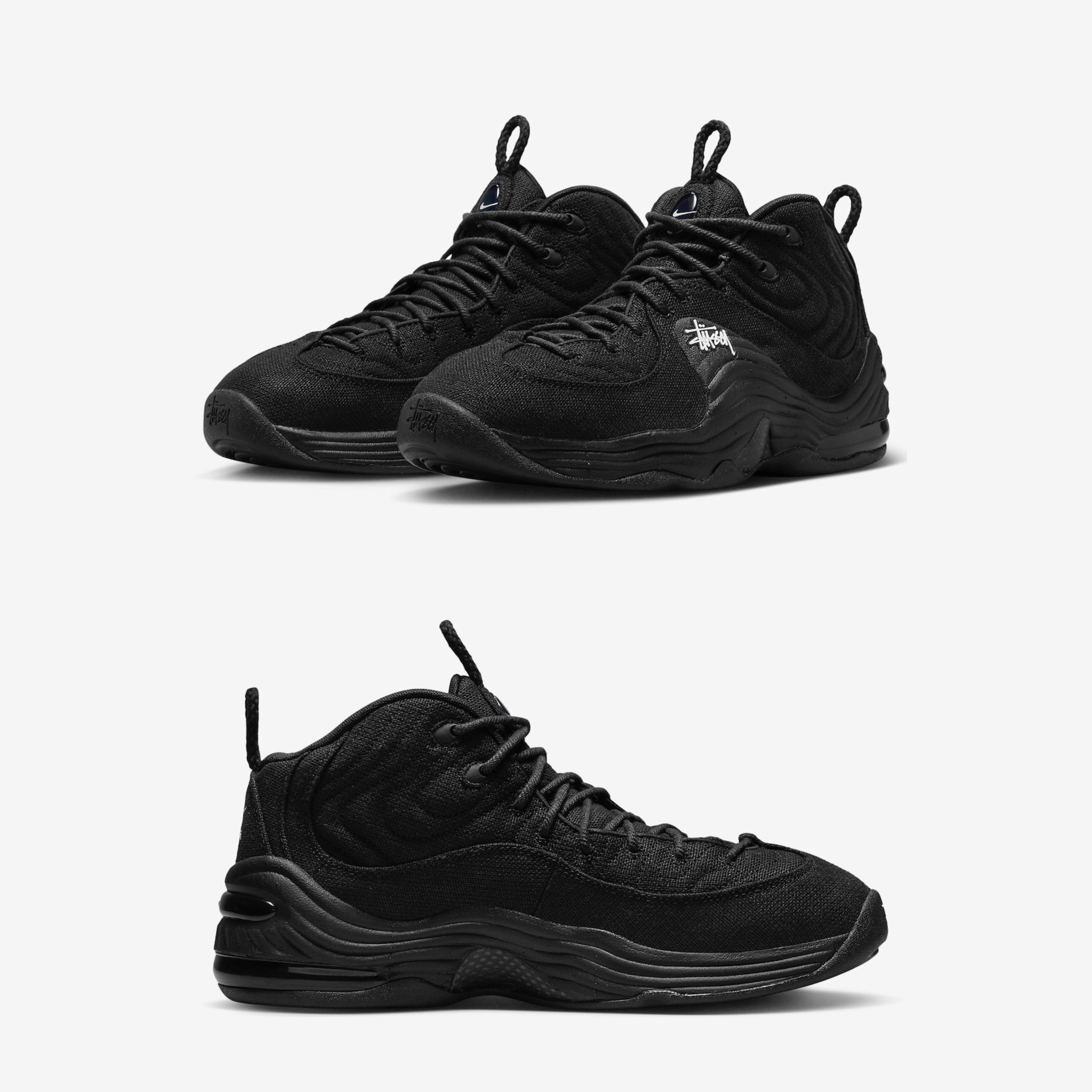 Nike x Stussy Air Penny II Black 착용 스타일 - 2