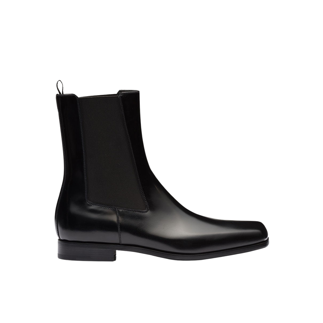 프라다 브러쉬드 레더 첼시 부츠 블랙(Prada Brushed Leather Chelsea Boots Black) - 1