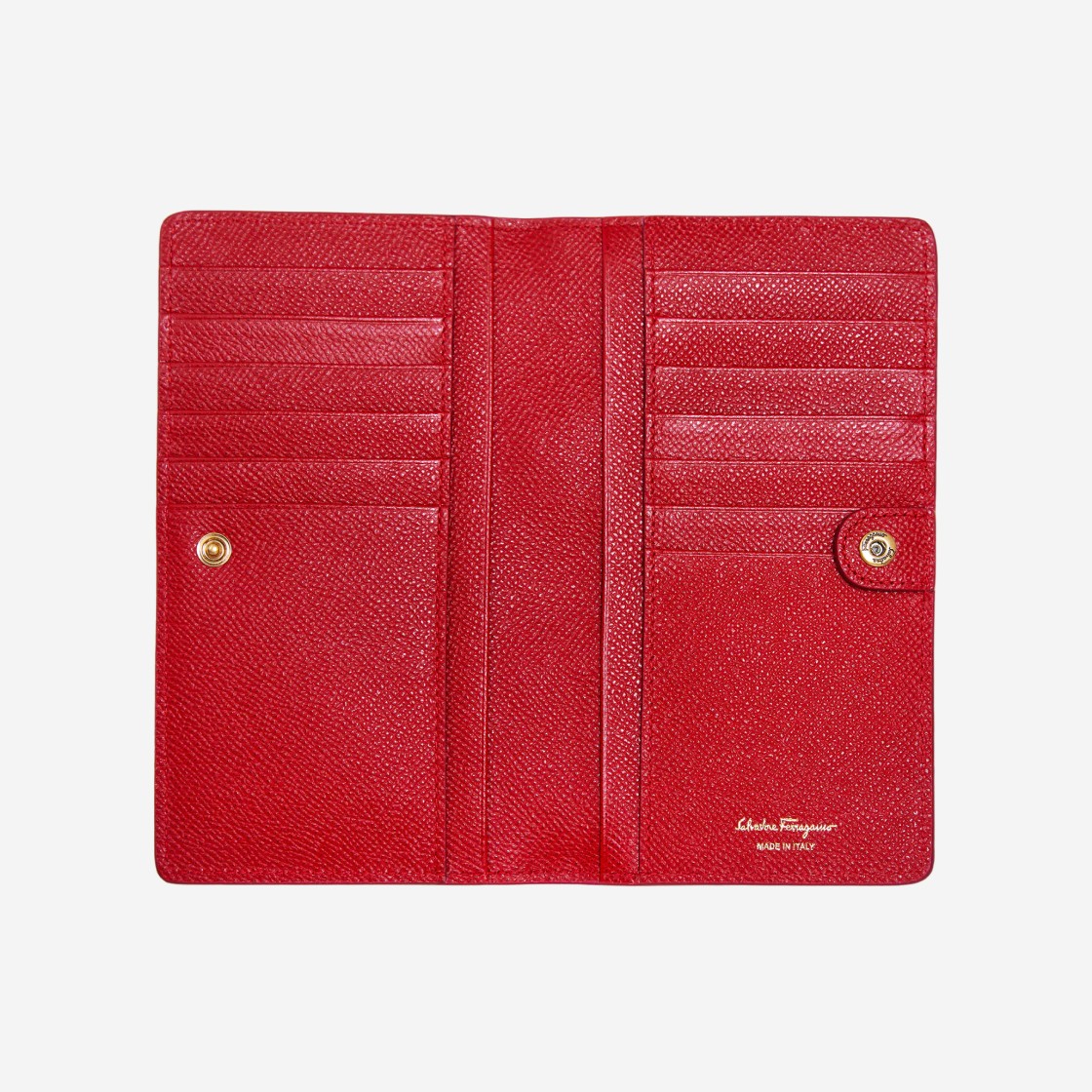 Ferragamo Gancini Continental Wallet Lipstick Red 상세 이미지 3