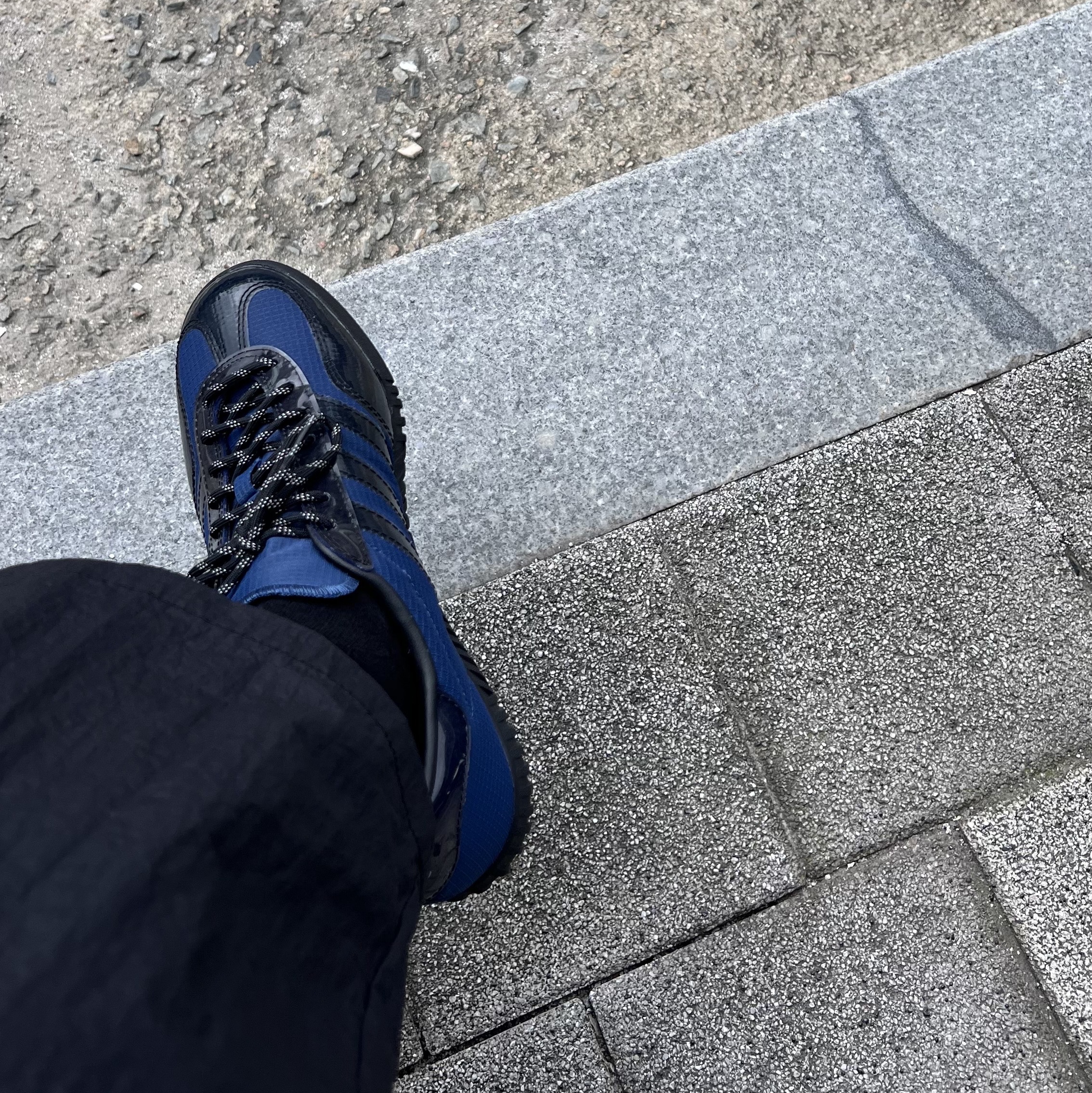 Adidas x Blondey McCoy A.B. Gazelle Indoor Mineral Blue 착용 스타일