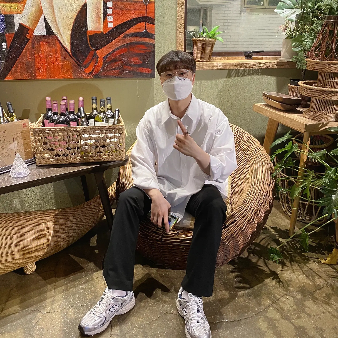 New Balance 530 Steel Grey 착용 스타일