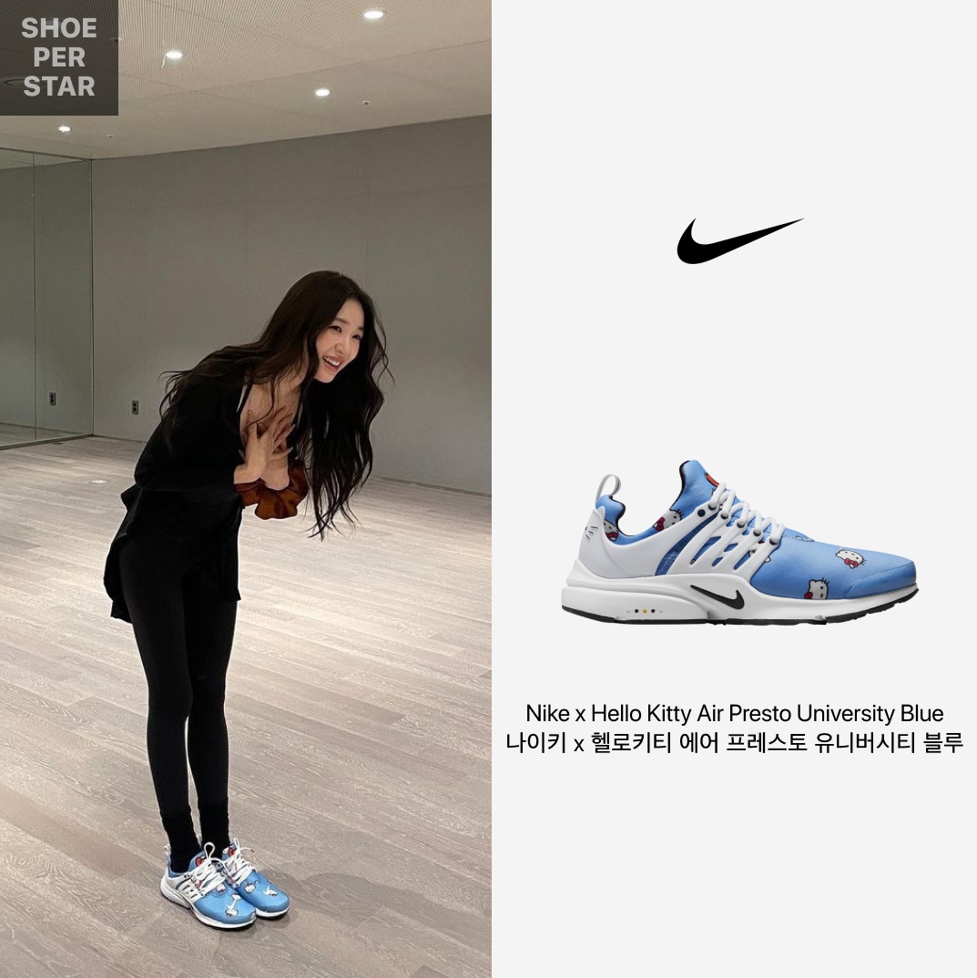 Nike x Hello Kitty Air Presto University Blue 착용 스타일 - 1