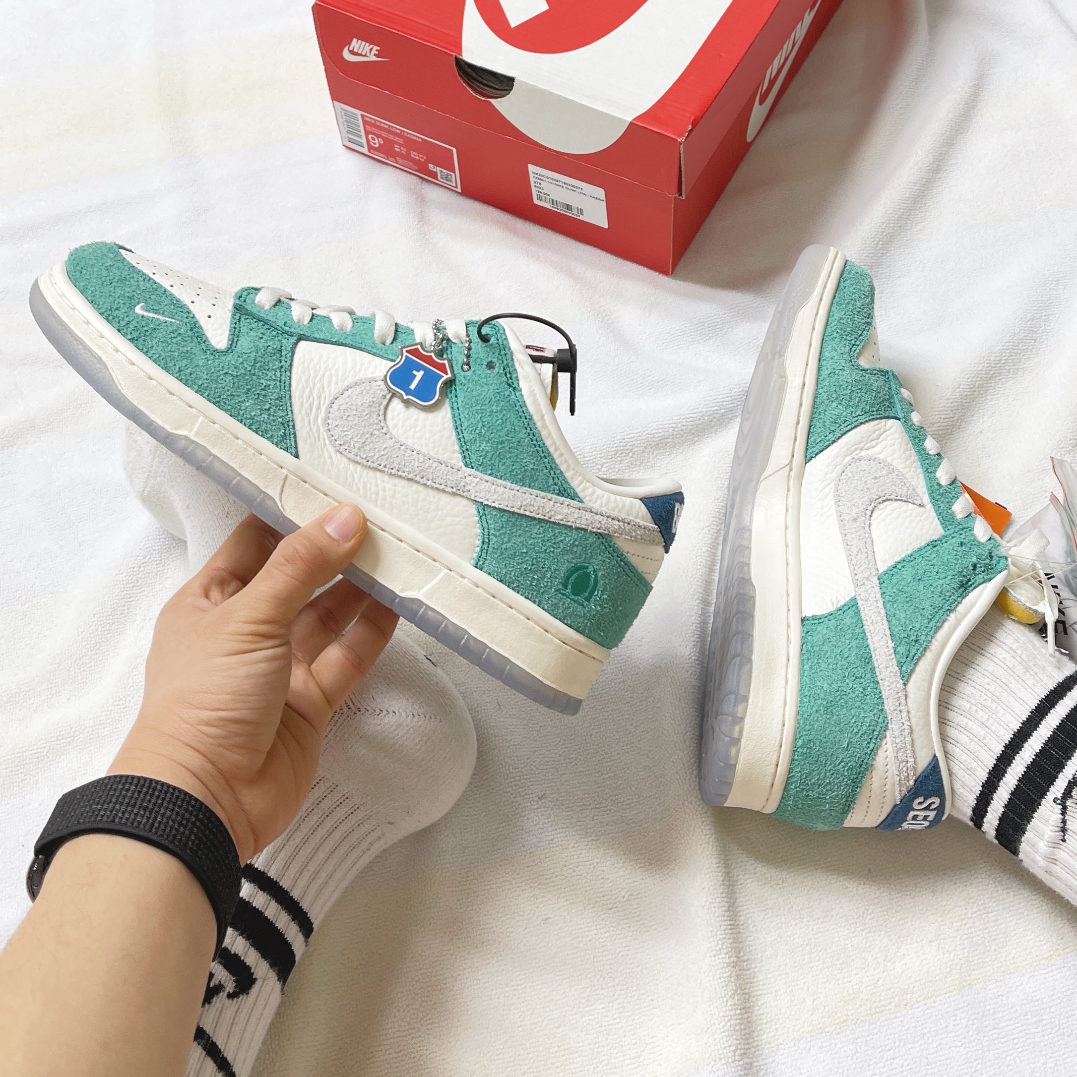 Nike x Kasina Dunk Low Road Sign - Kasina Exclusive 착용 스타일