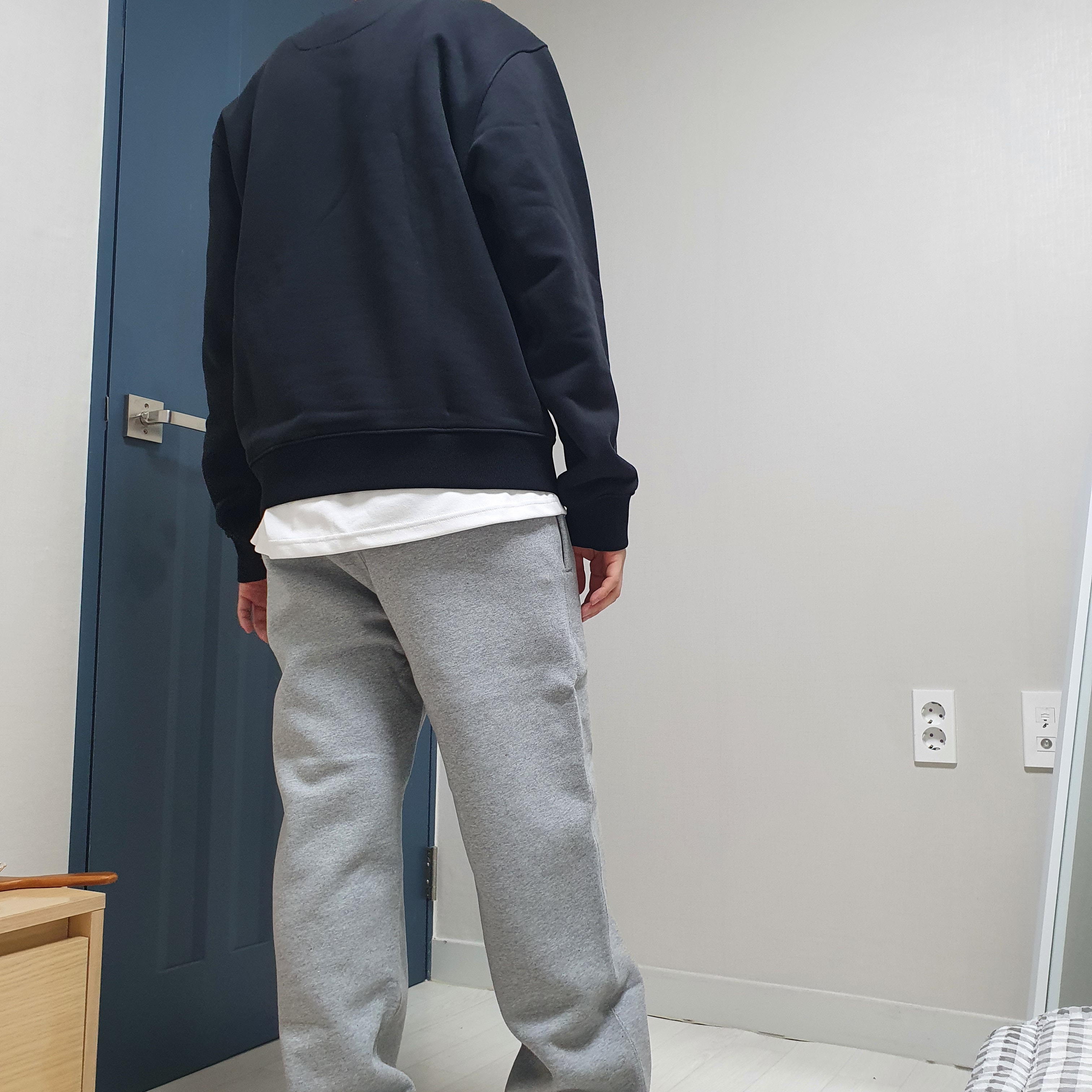 (W) Nike NRG Solo Swoosh Fleece Pants Dark Grey Heather - Asia 착용 스타일