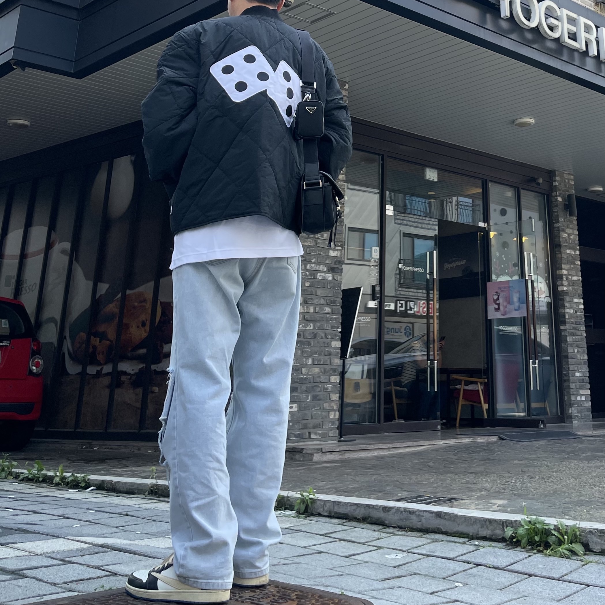 Supreme Pigment Print S Logo 6-Panel Black - 20SS, Stussy Dice Quilted Liner Jacket Black 착용 스타일