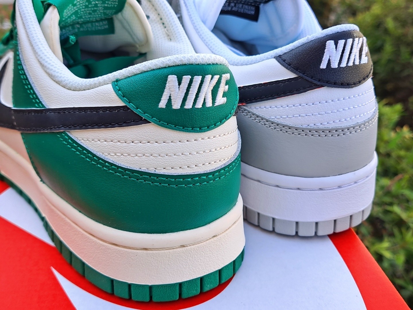 Nike Dunk Low Retro SE Jackpot Malachite, Nike Dunk Low Retro SE Jackpot Grey Fog 착용 스타일 - 2