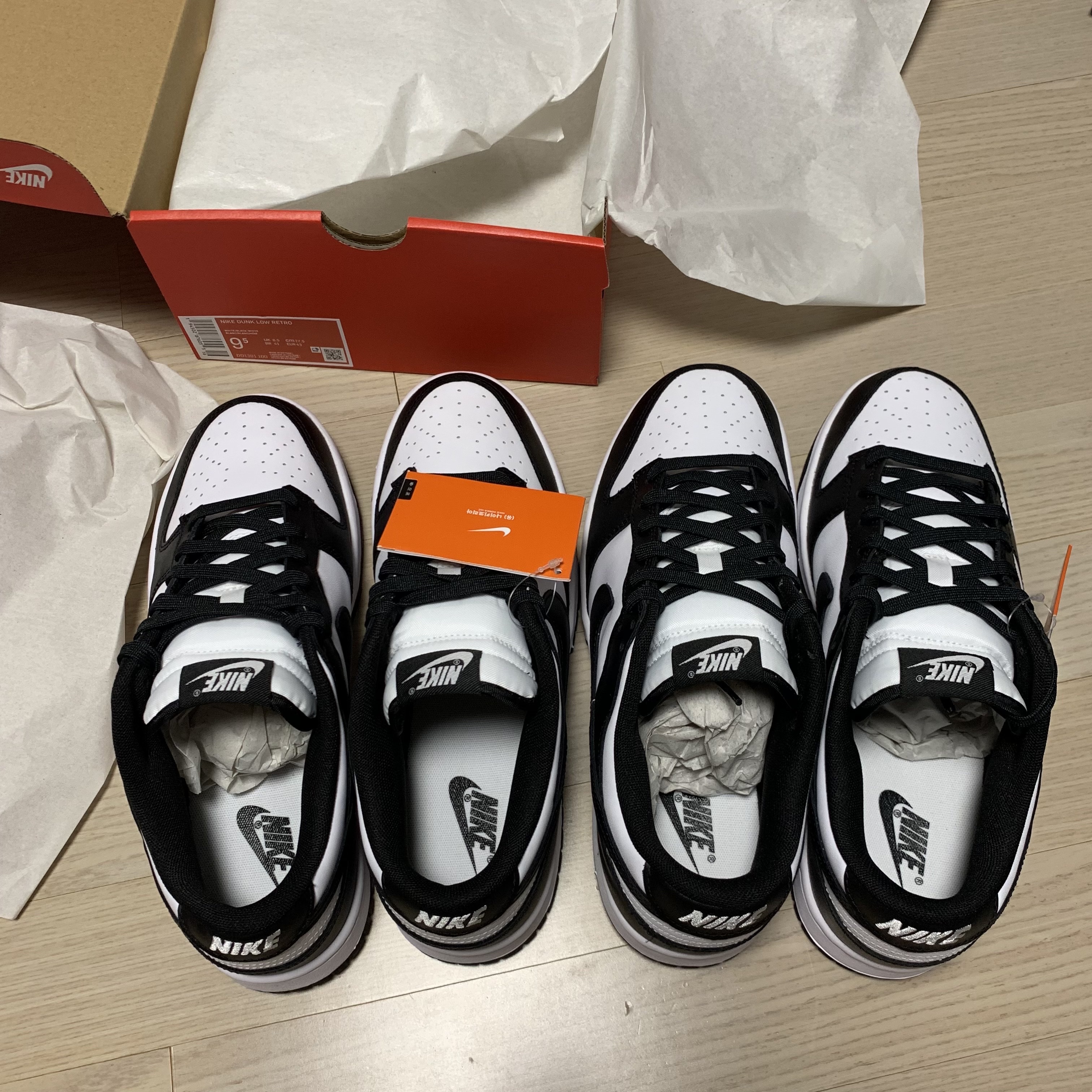 (TD) Nike Dunk Low Black, Nike Dunk Low Retro Black 착용 스타일 - 2