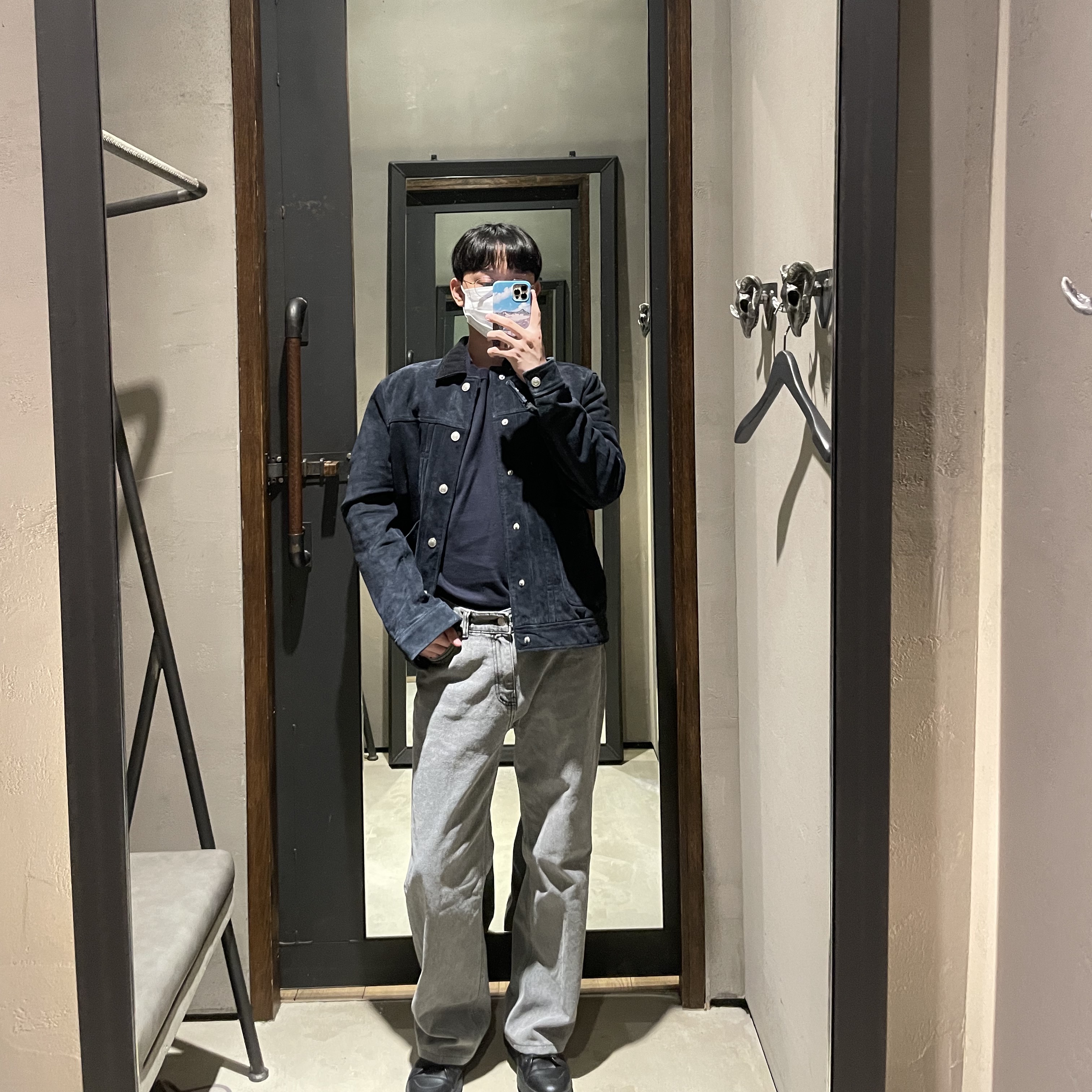 Stone Island 502B0 Crewneck Knit Black - 21SS 착용 스타일 - 1