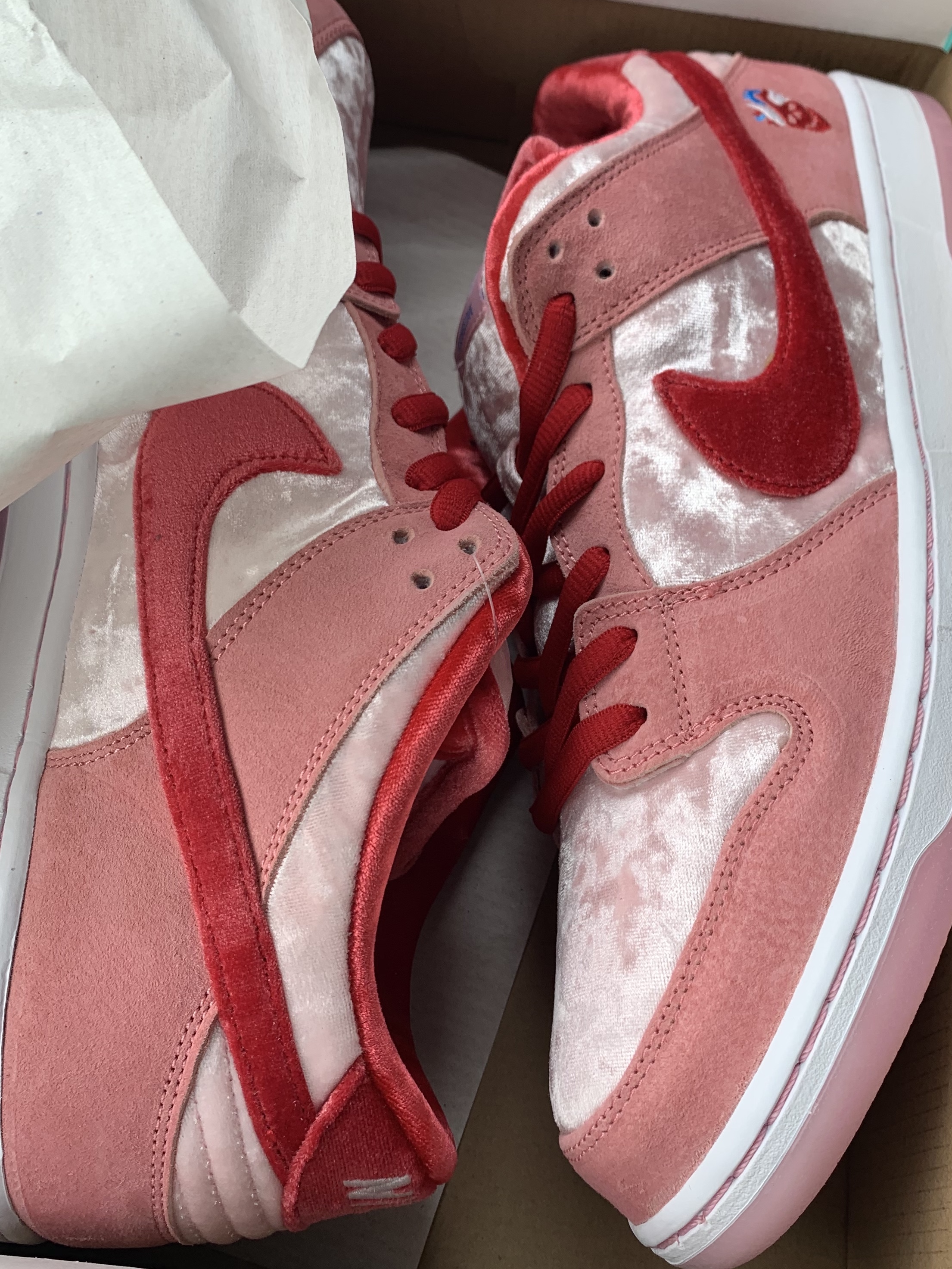 Nike x StrangeLove SB Dunk Low Pink (Regular Box) 착용 스타일