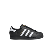 (J) Adidas Superstar Black White