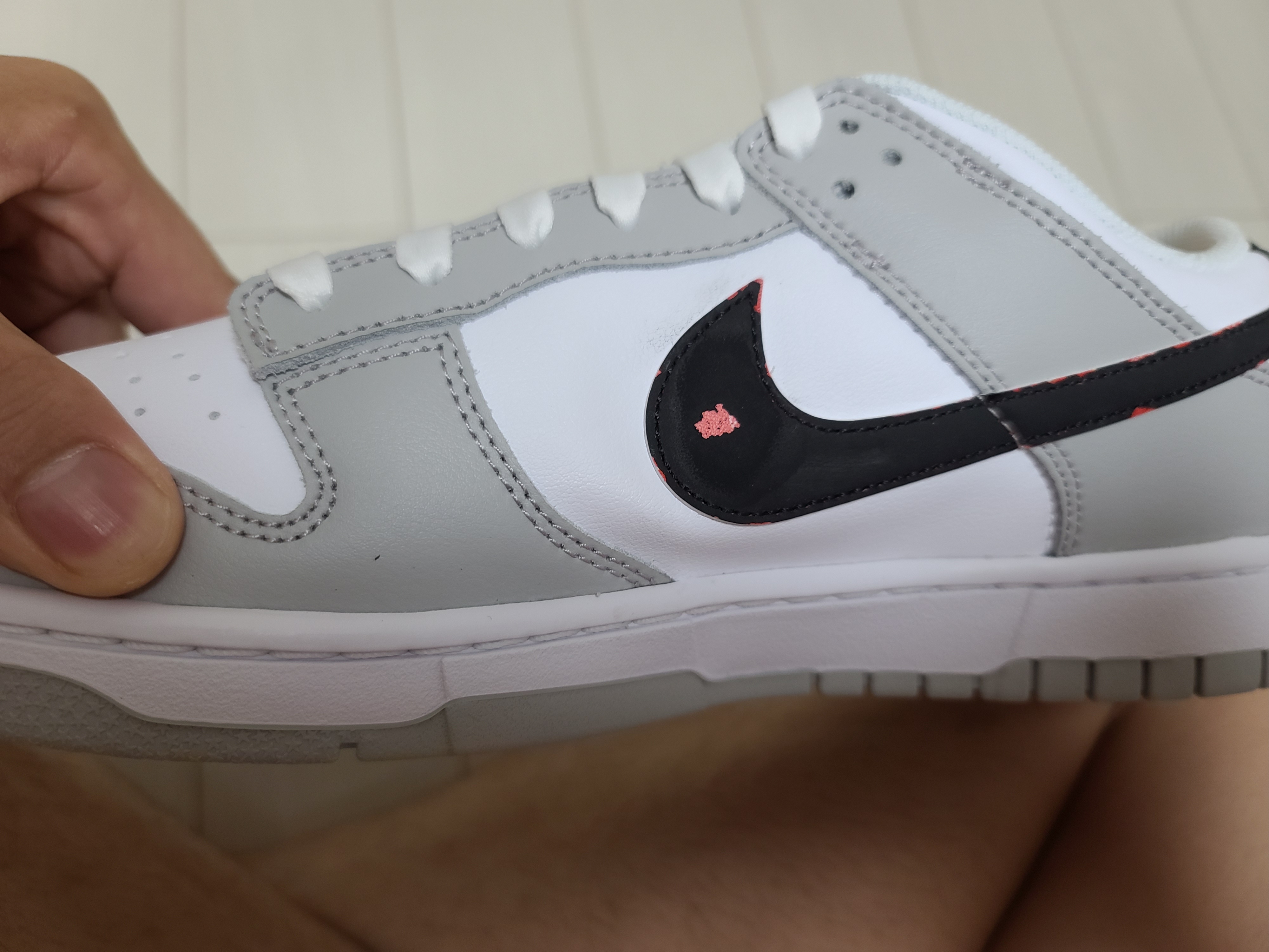 Nike Dunk Low Retro SE Jackpot Grey Fog 착용 스타일 - 2