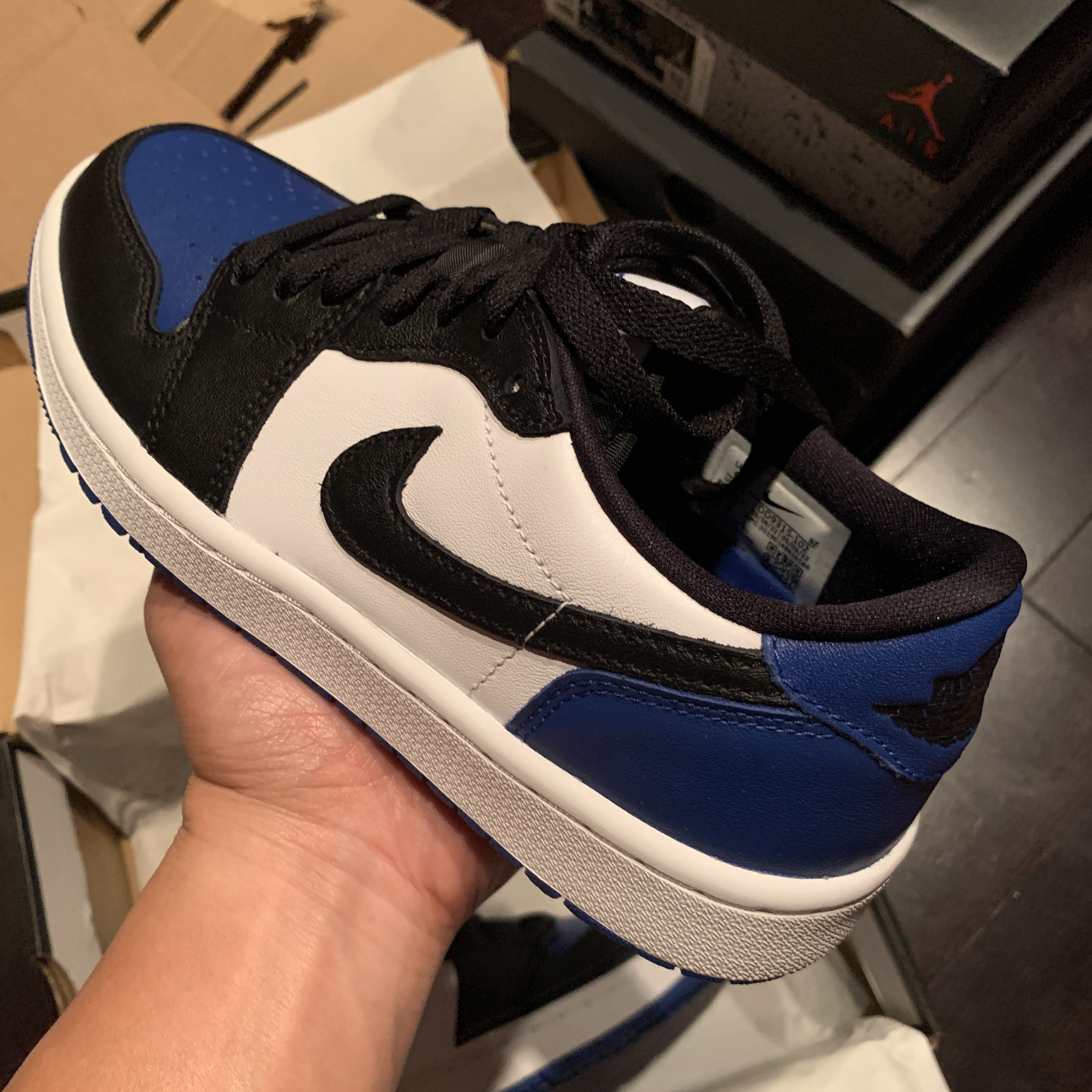 Jordan 1 Low Golf Sport Royal 착용 스타일