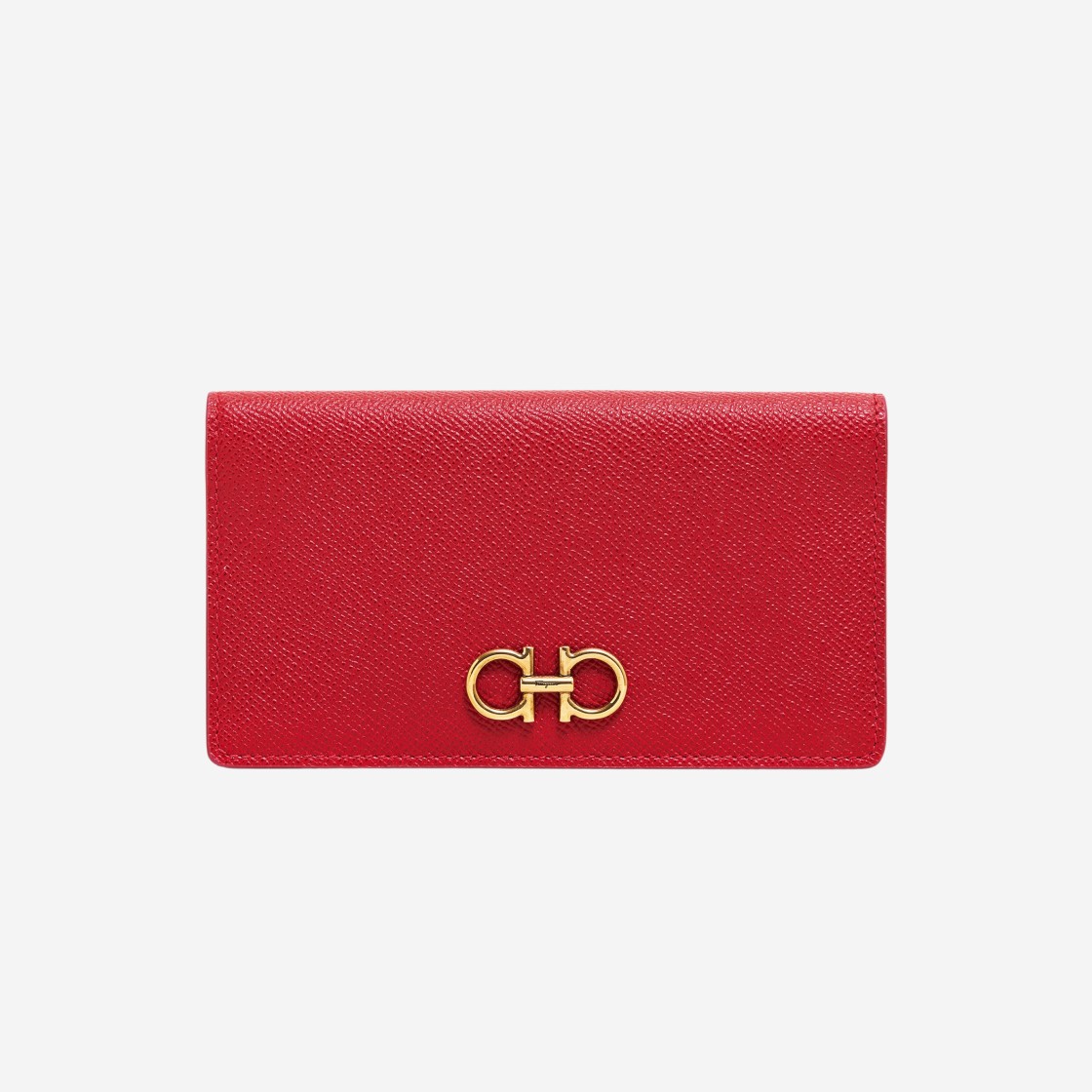 Ferragamo Gancini Continental Wallet Lipstick Red 상세 이미지 1