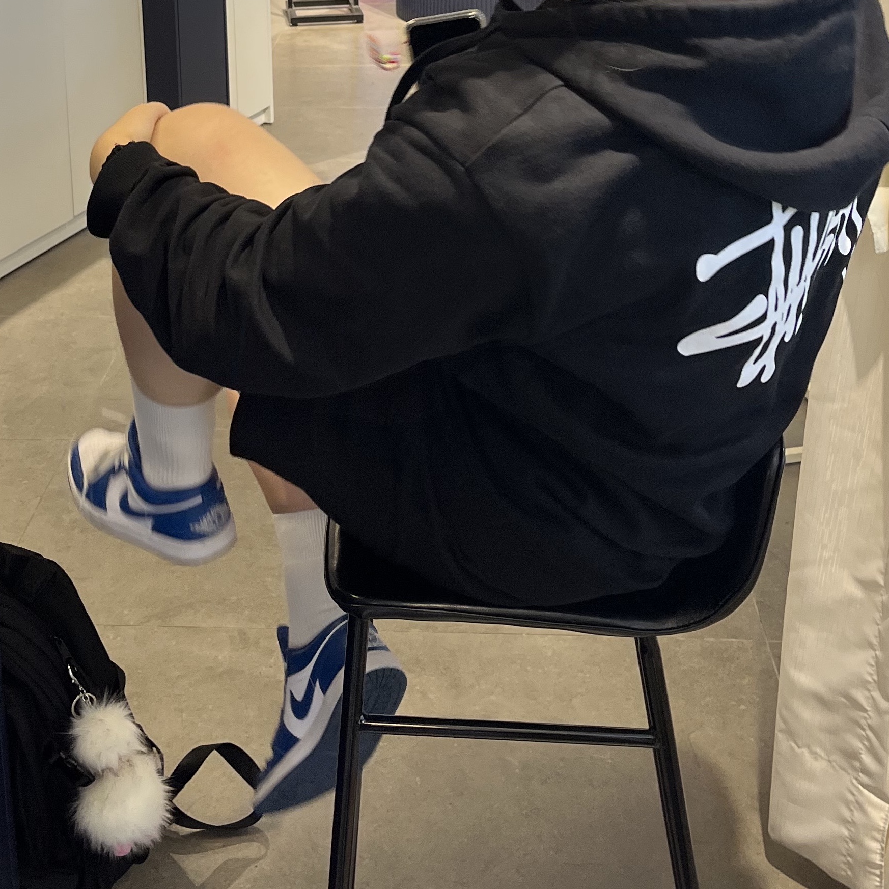 (W) Jordan 1 Low White Dark Marina Blue 착용 스타일