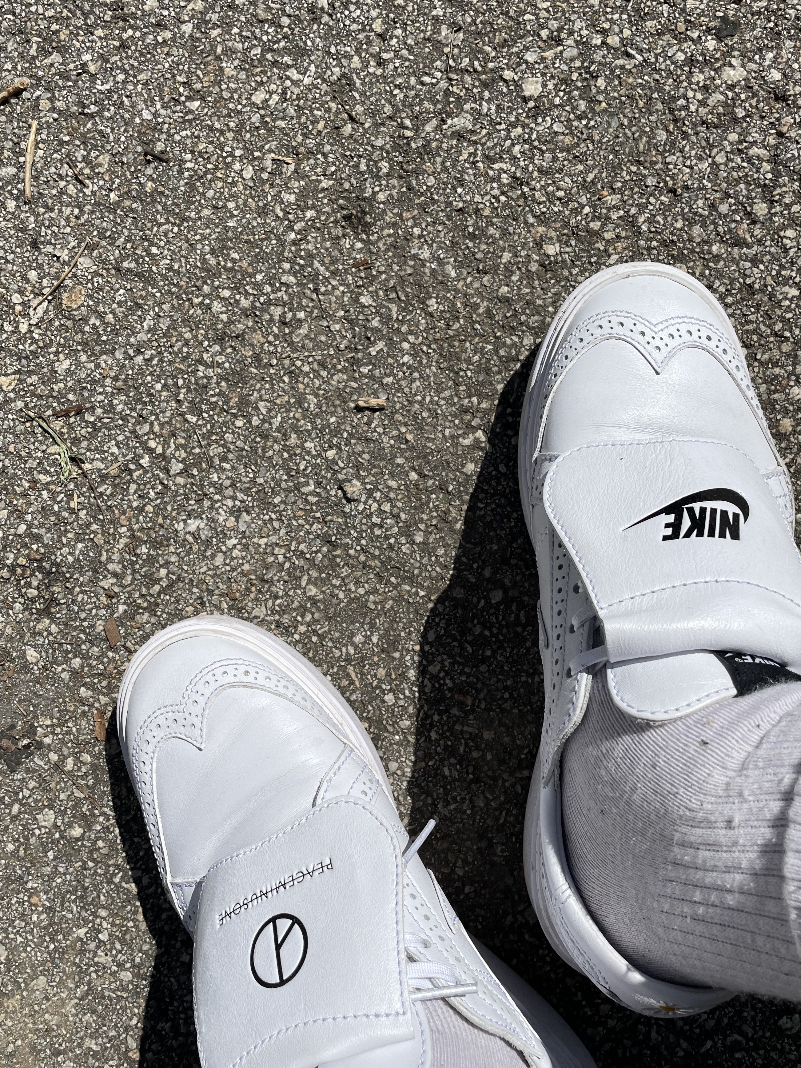 Nike x Peaceminusone Kwondo1 White 착용 스타일