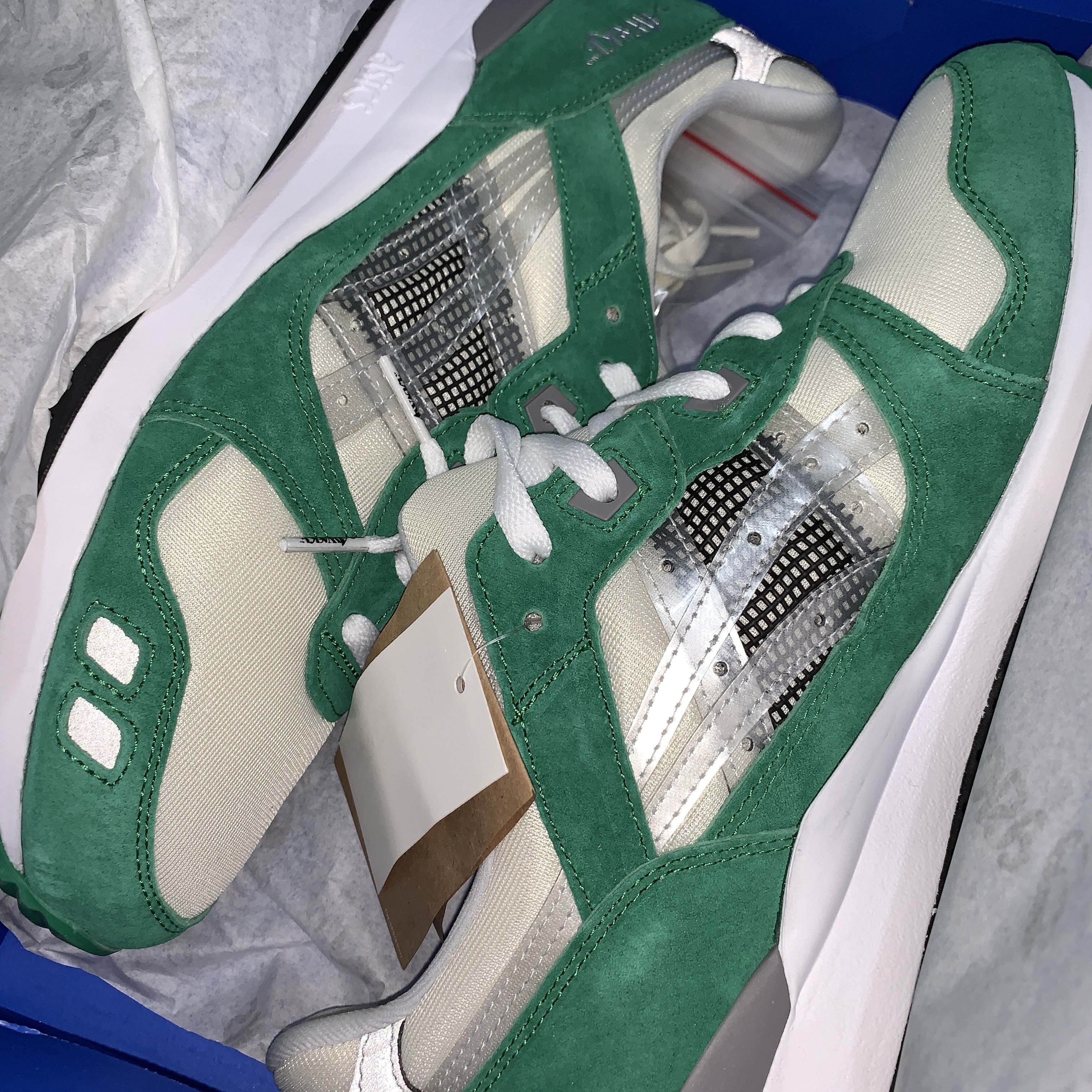 Asics x Awake NY Gel-Lyte III Green Tambourine 착용 스타일 - 1