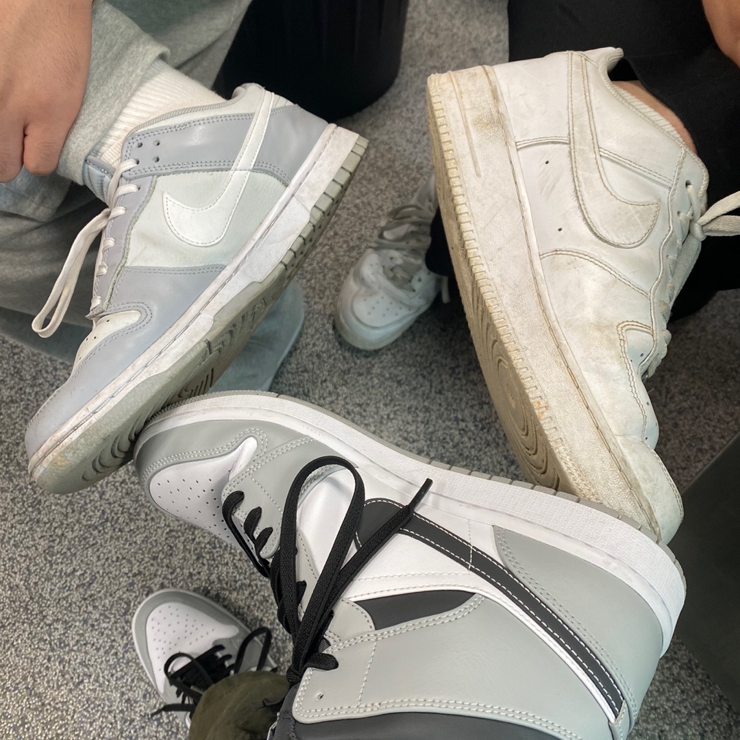 Nike Dunk Low Retro Wolf Grey 착용 스타일