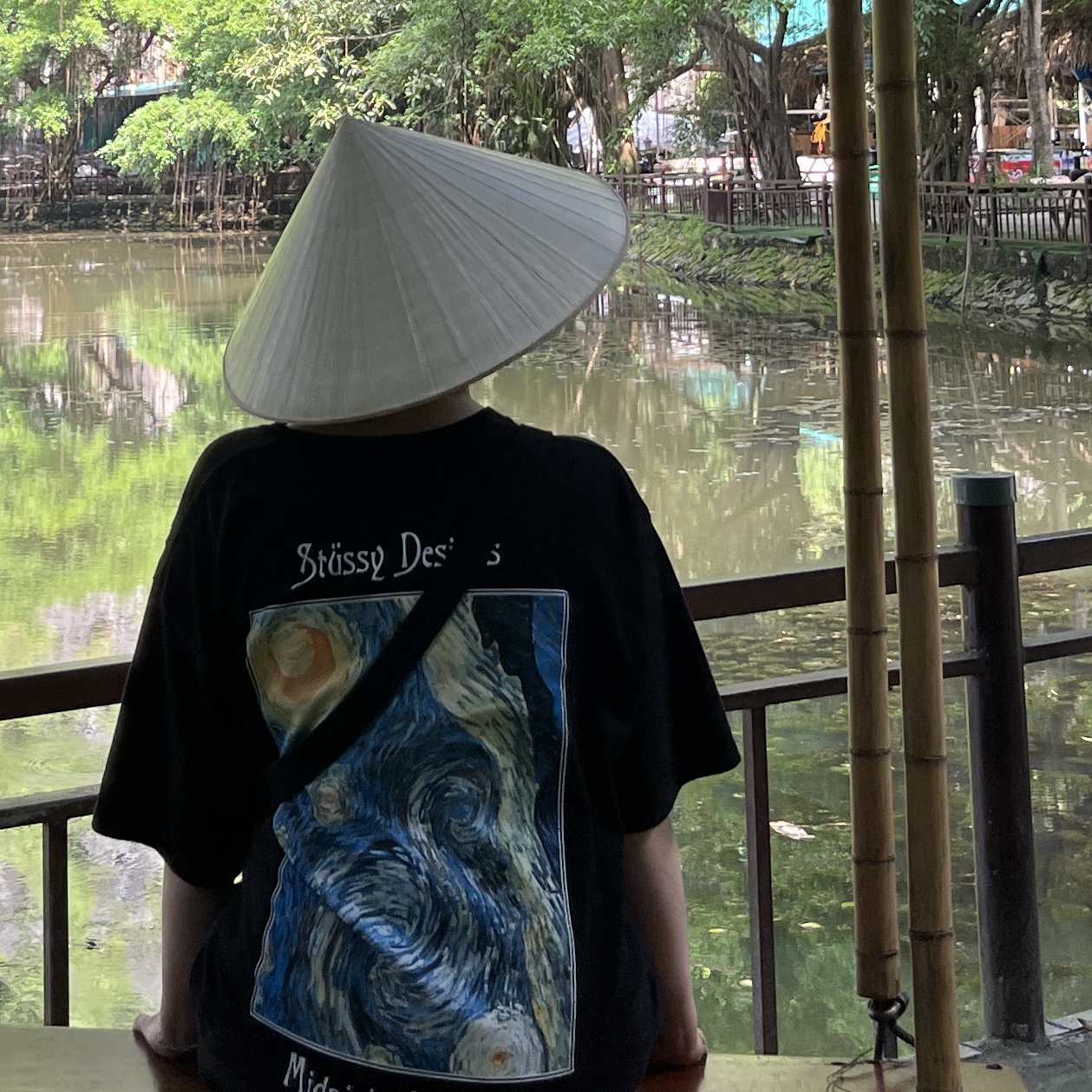 Stussy Midnight Insanity T-Shirt Black, Stussy Camellias Pig. Dyed T-Shirt Black 착용 스타일 - 4