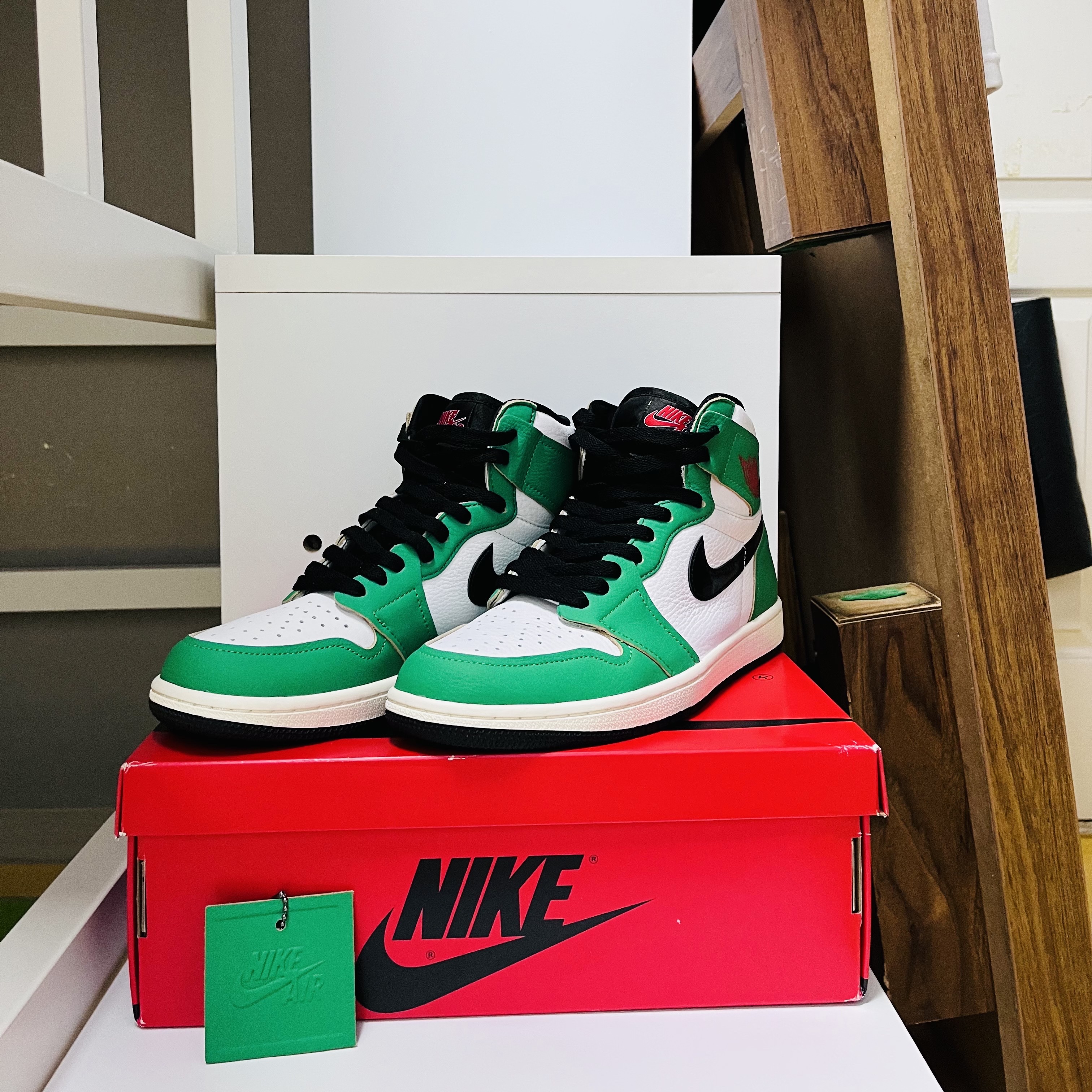 (W) Jordan 1 Retro High OG Lucky Green 착용 스타일