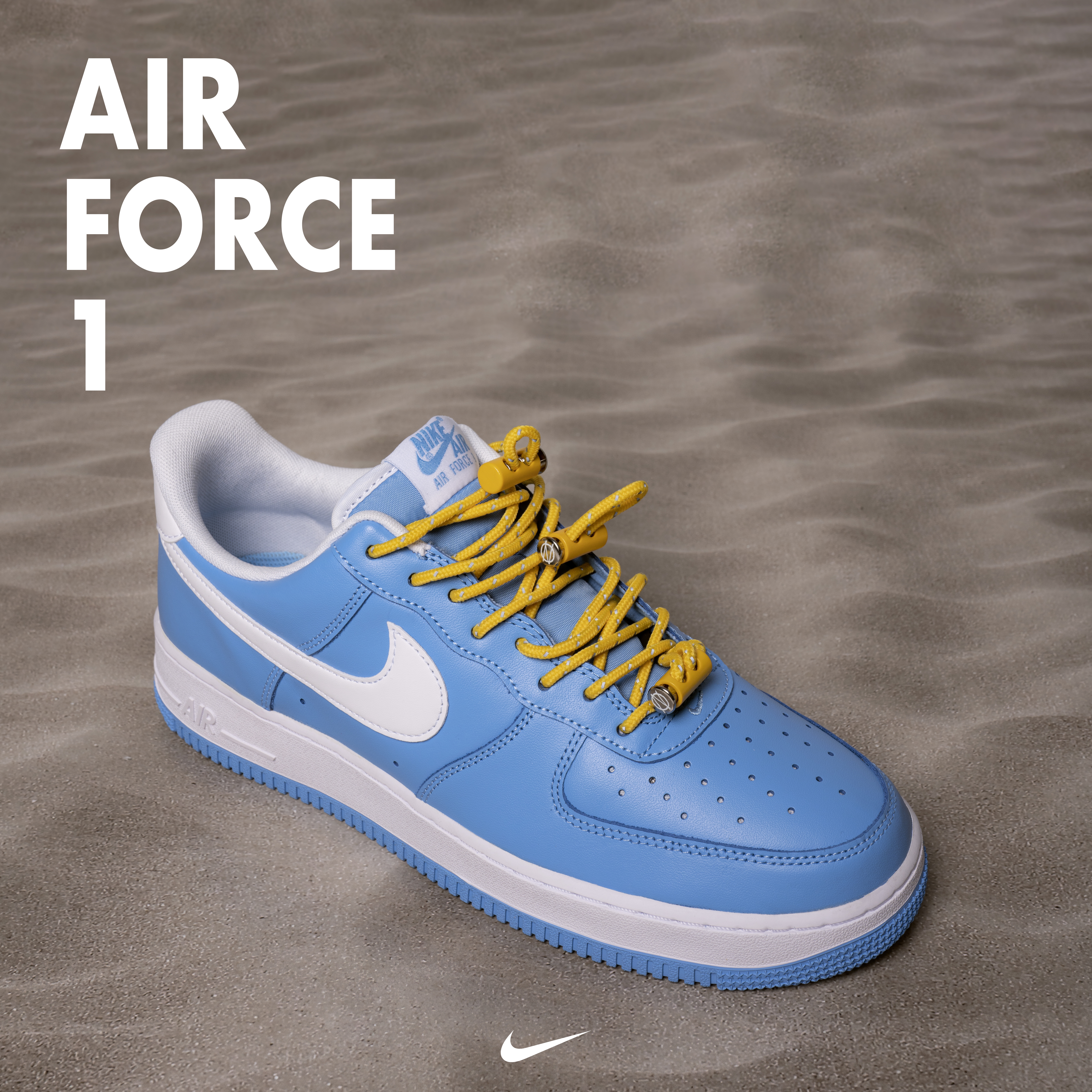 Nike Air Force 1 '07 Low University Blue 착용 스타일
