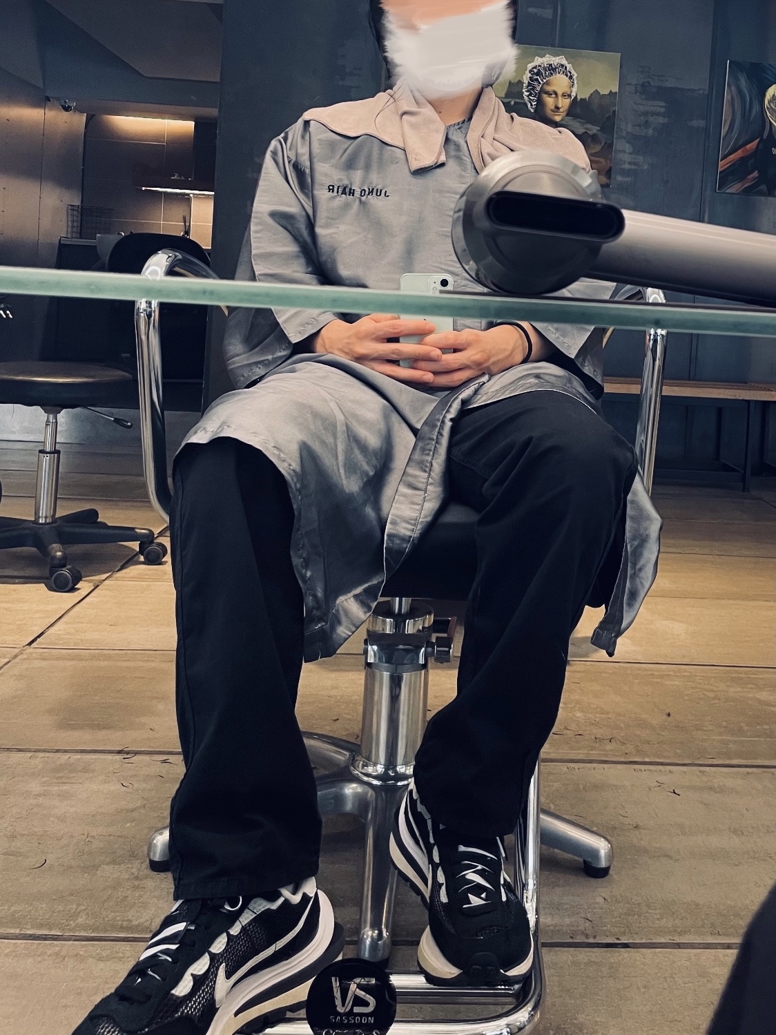 Nike x Sacai VaporWaffle Black White 착용 스타일