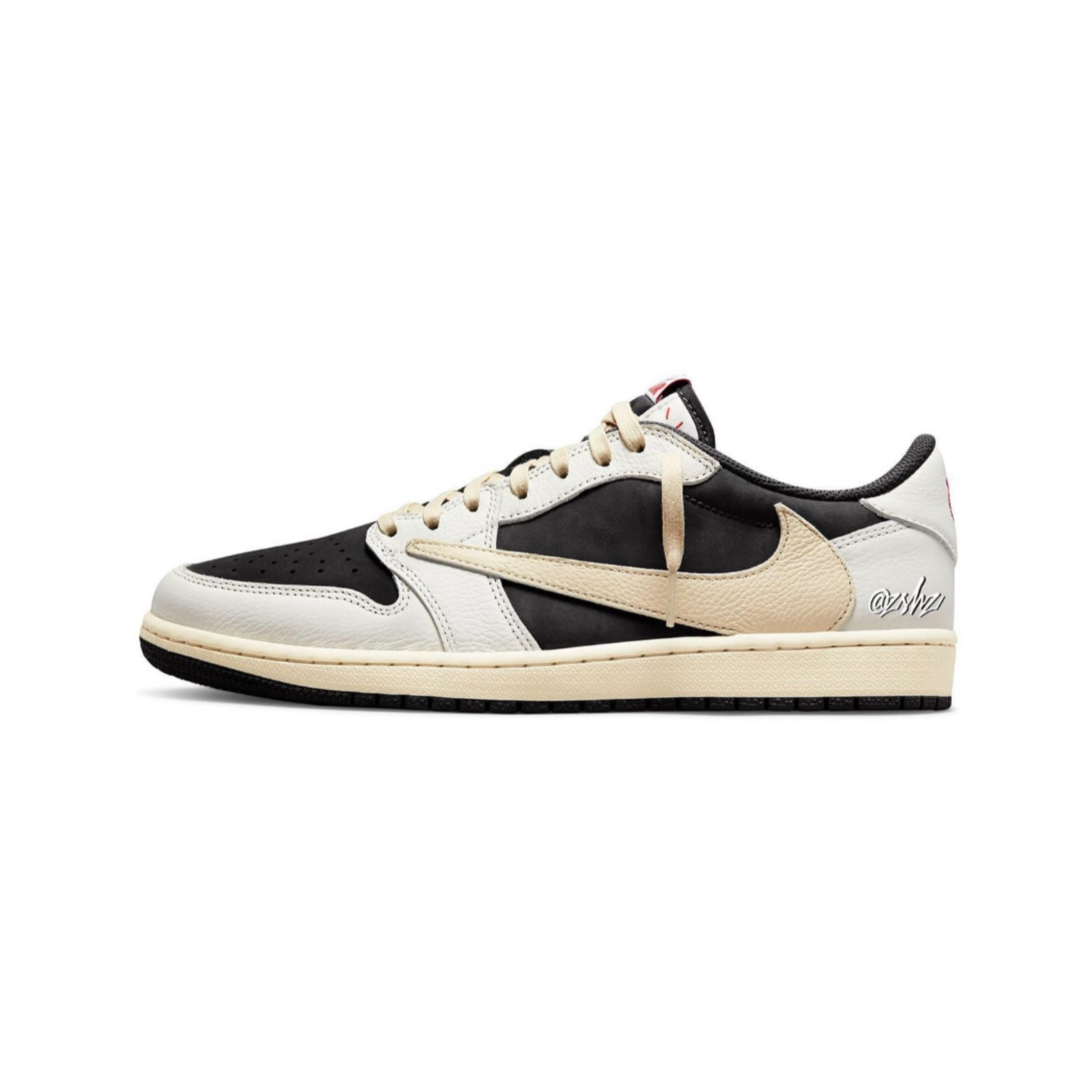 Jordan 1 x Travis Scott Retro Low OG SP Sail and Ridgerock, Jordan 1 x Travis Scott x Fragment Retro Low OG SP Military Blue 착용 스타일 - 3