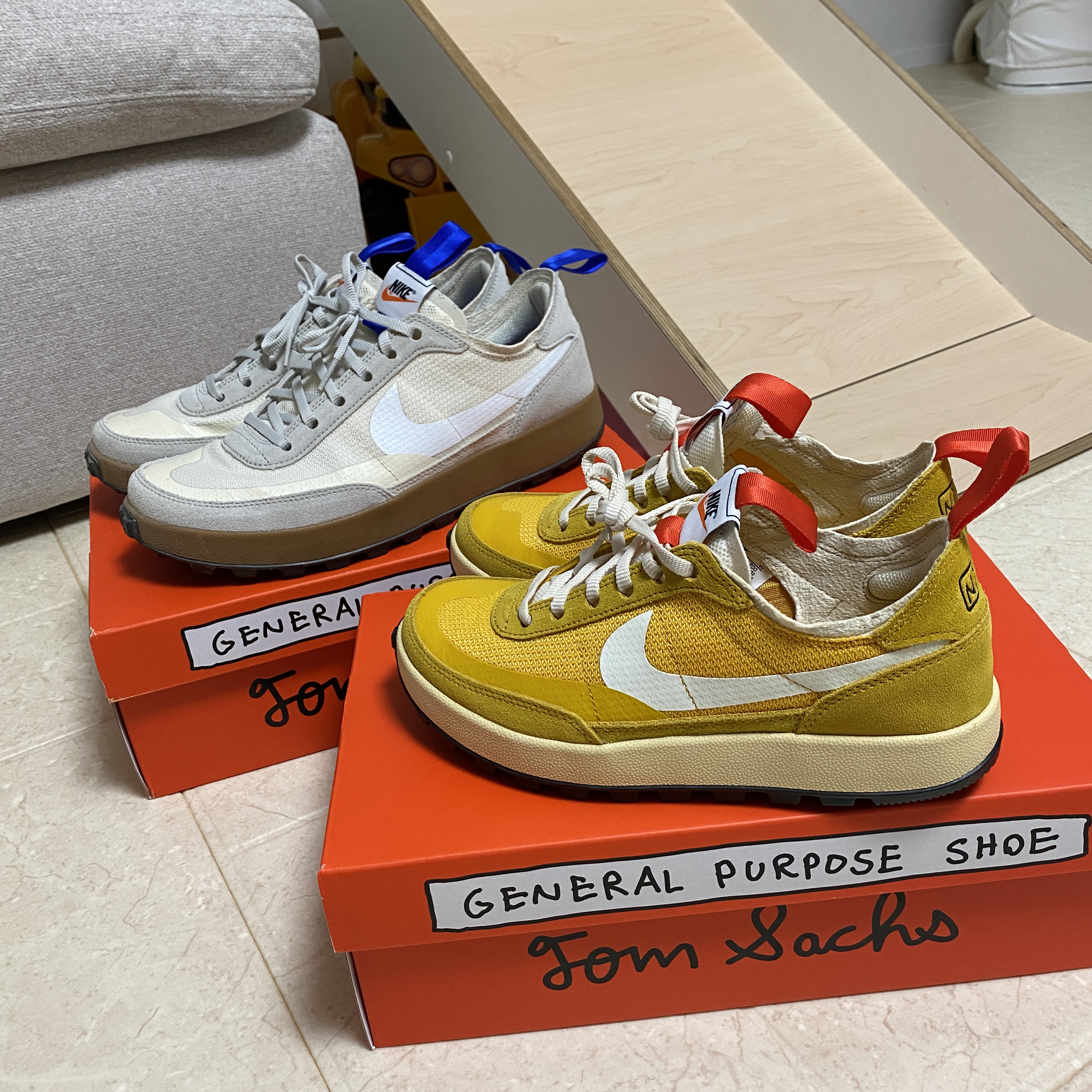 Nike x Tom Sachs General Purpose Shoe Light Cream, Nike x Tom Sachs General Purpose Shoe Archive 착용 스타일