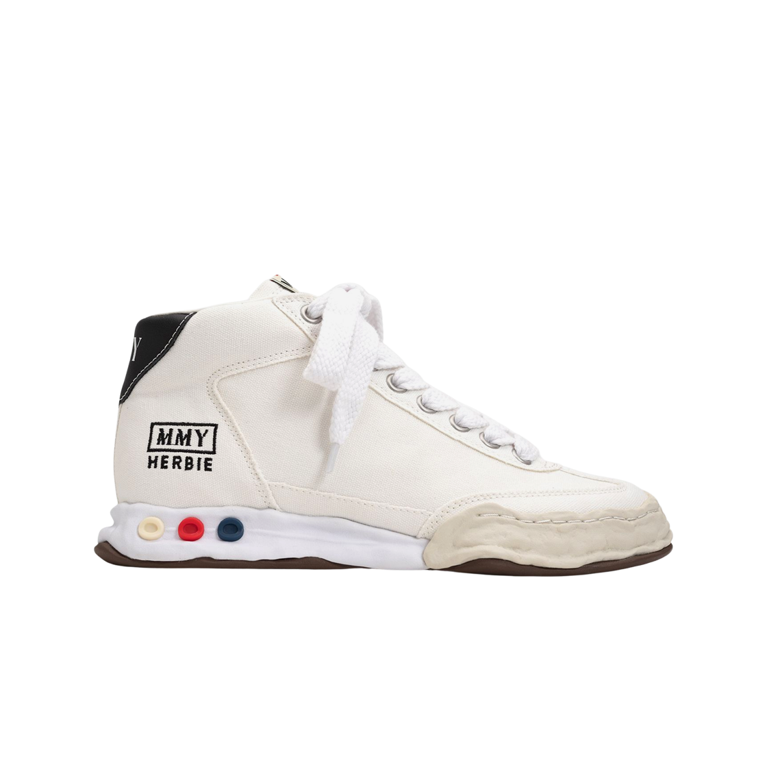 메종 미하라 야스히로 허비 OG 솔 캔버스 하이탑 스니커즈 화이트(Maison Mihara Yasuhiro Herbie OG Sole Canvas High-top Sneakers White) - 1