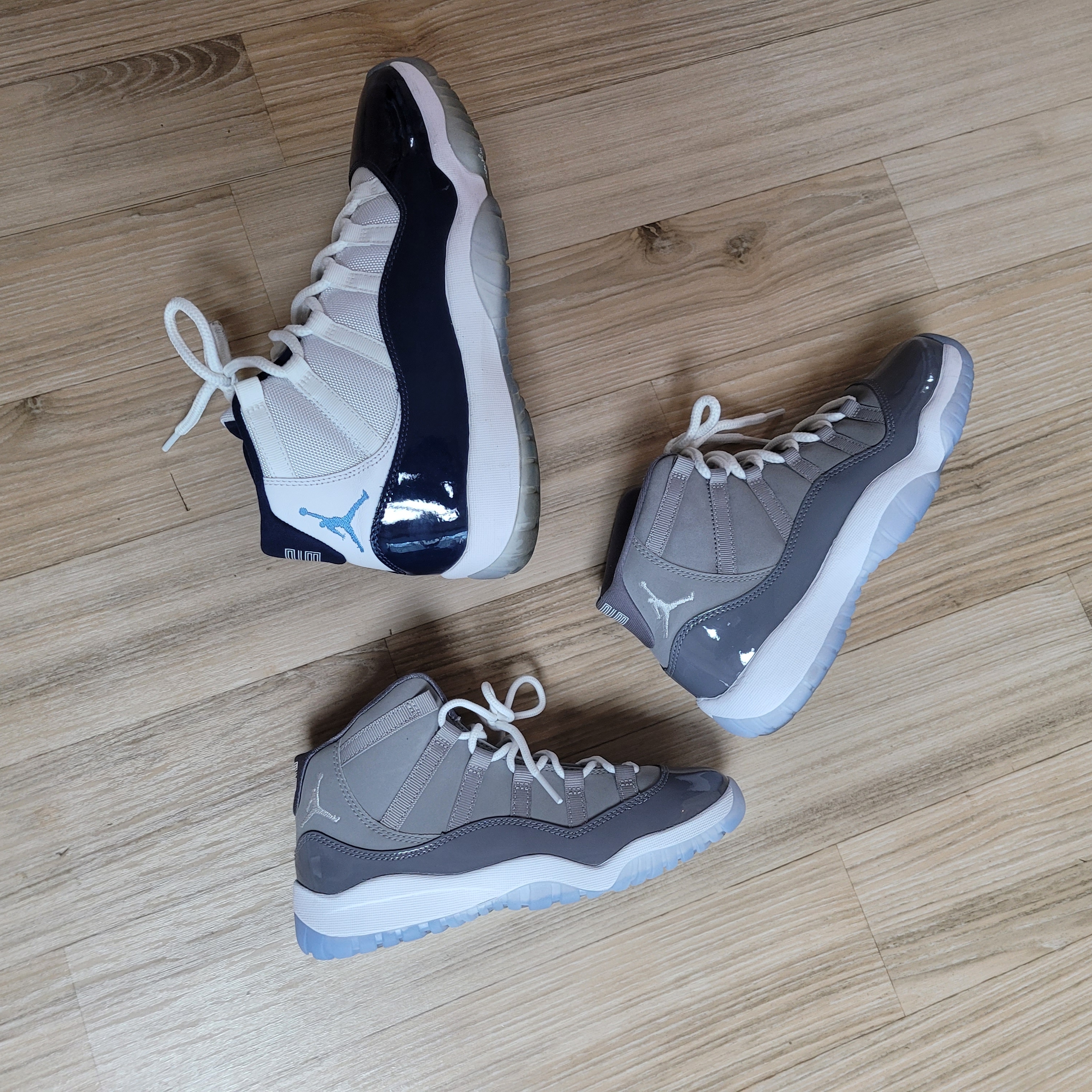 (GS) Jordan 11 Retro Cool Grey 2021, Jordan 11 Retro Win Like 82 UNC 착용 스타일 - 2